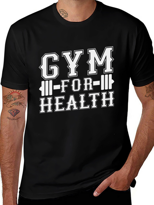 Gym For Health Black T-Shirt