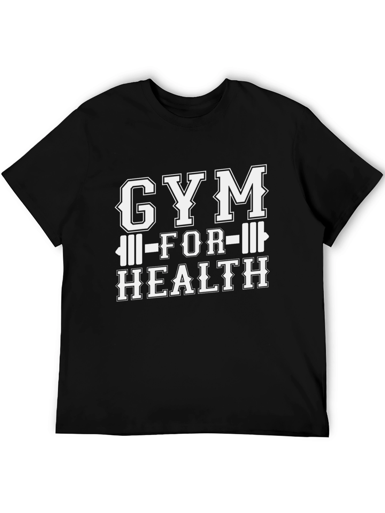 Gym For Health Black T-Shirt