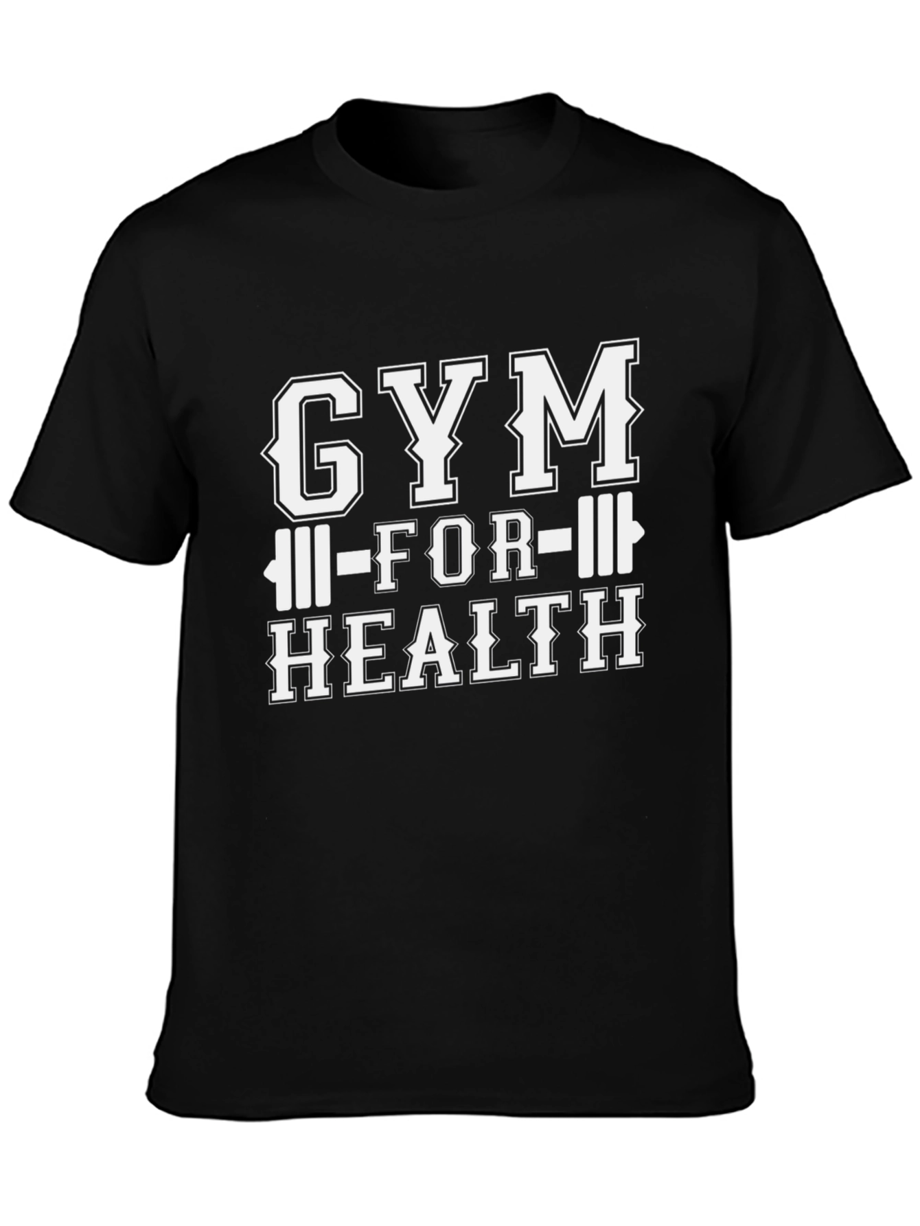 Gym For Health Black T-Shirt