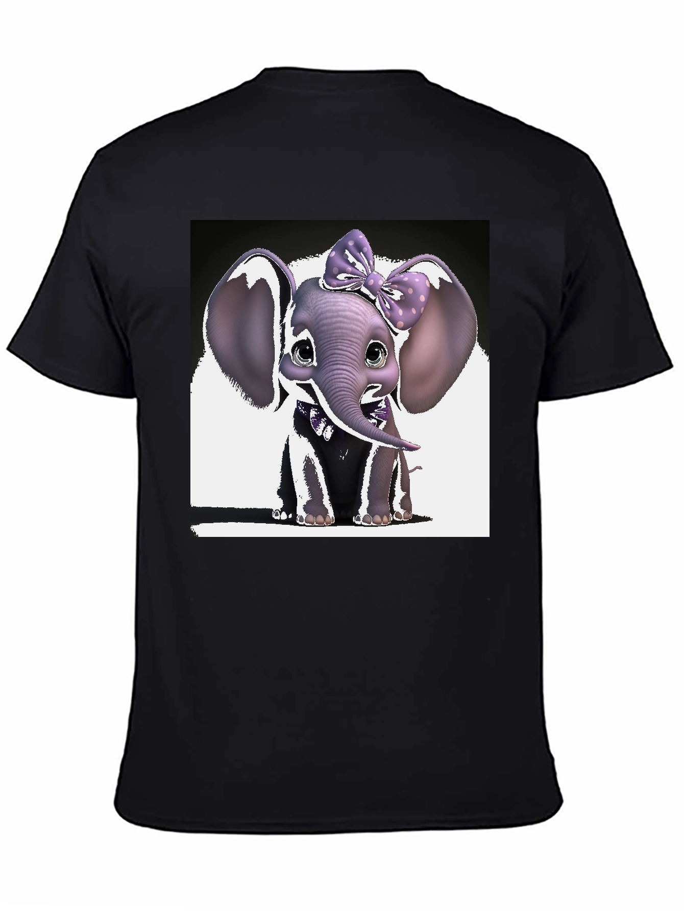 Cute Elephant Bow T-Shirt