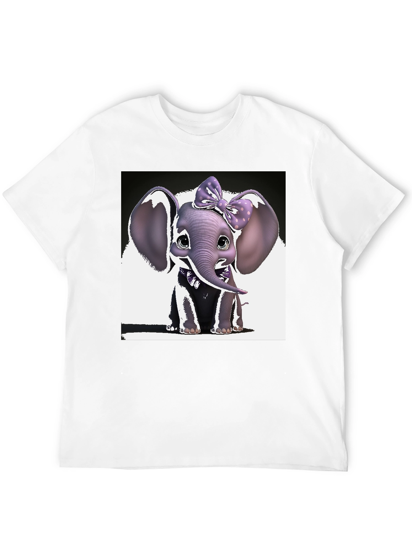 Cute Elephant Bow T-Shirt