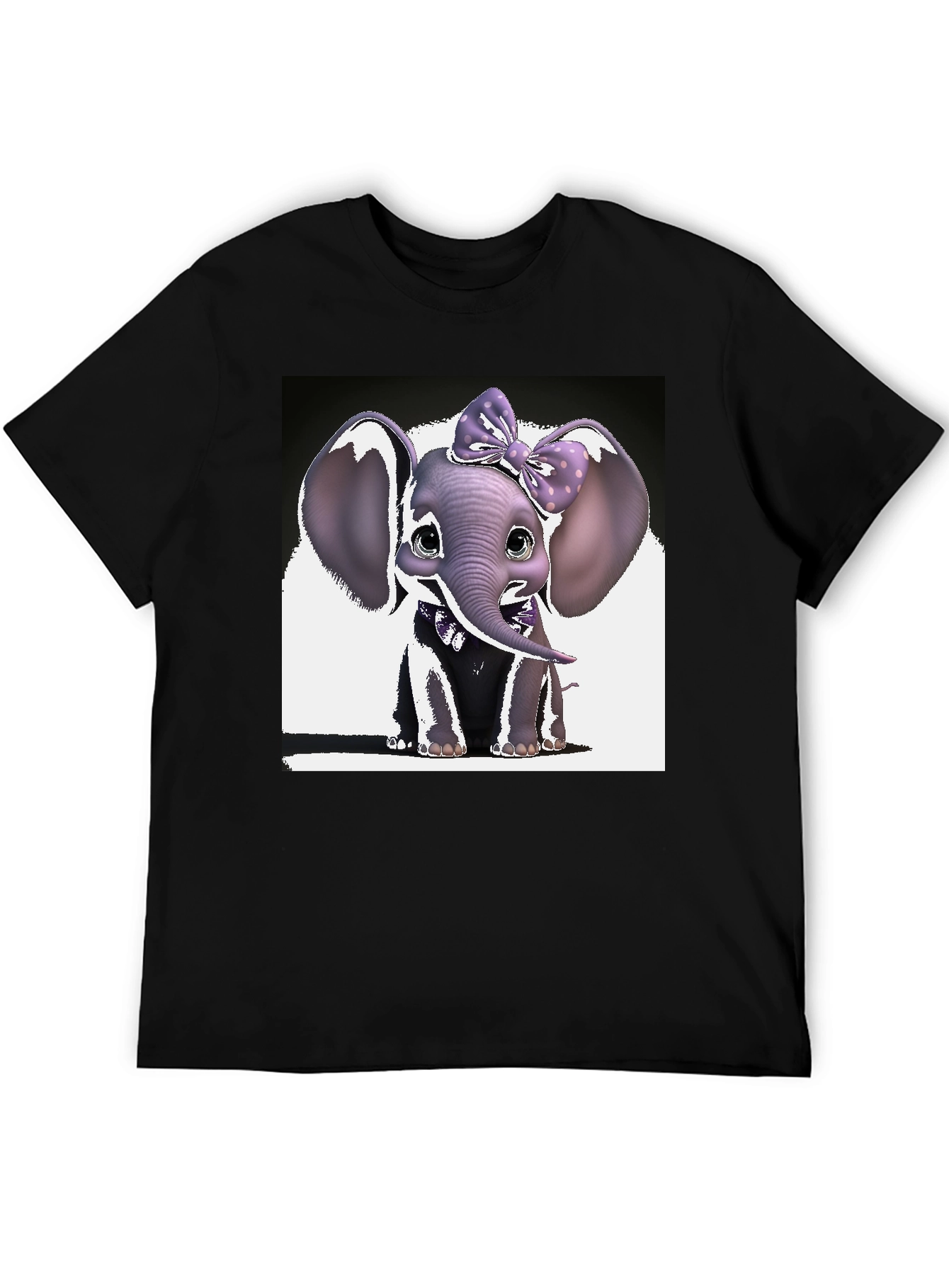 Cute Elephant Bow T-Shirt