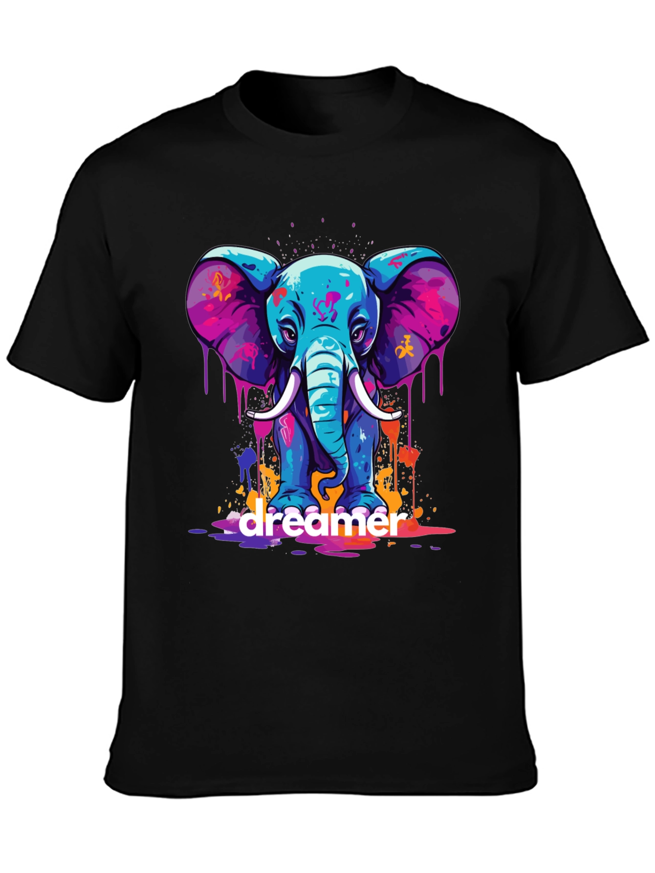 Dreamer Elephant Graphic Tee - Bold Style!