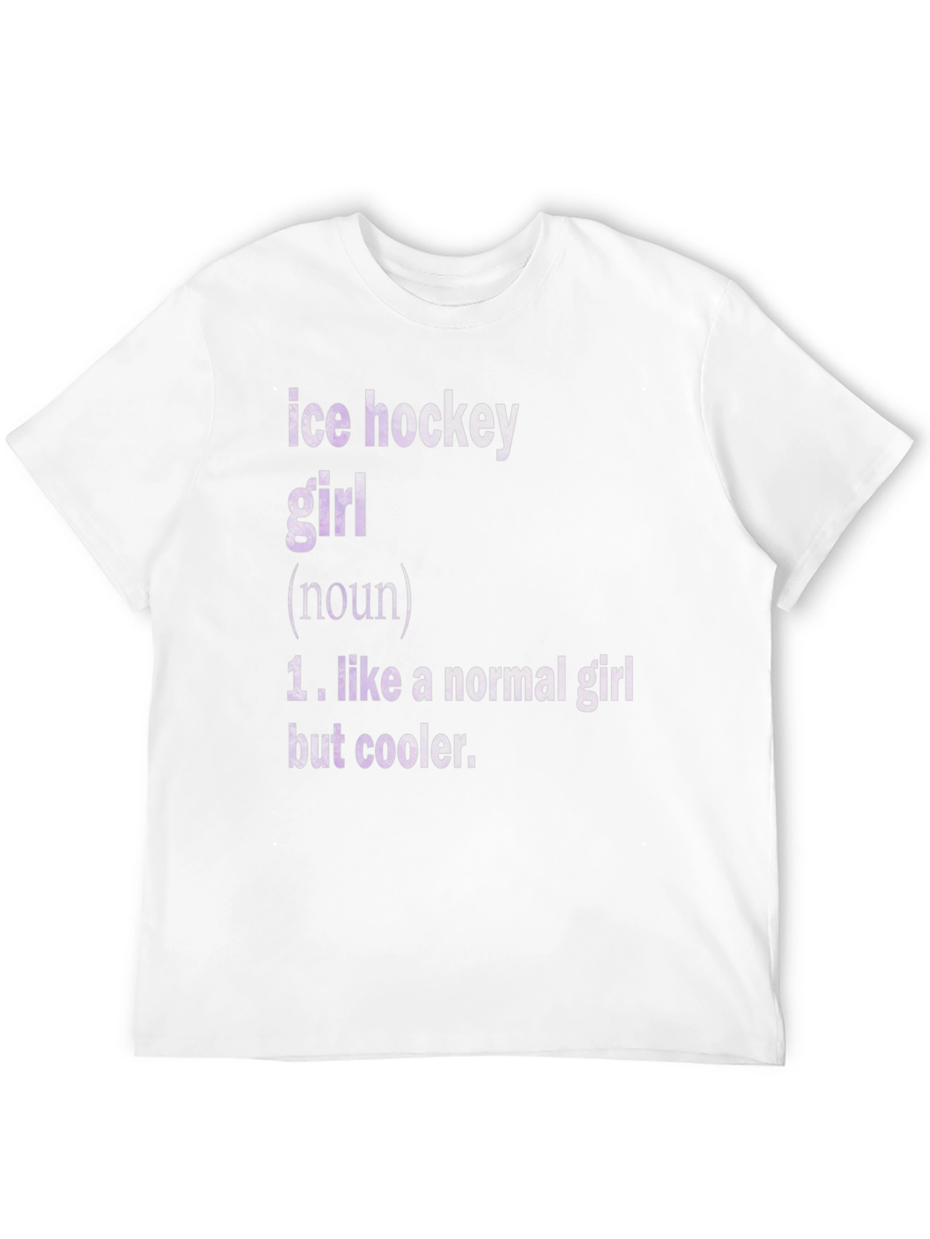 Ice Hockey Girl T-Shirt - Cool Definition Tee