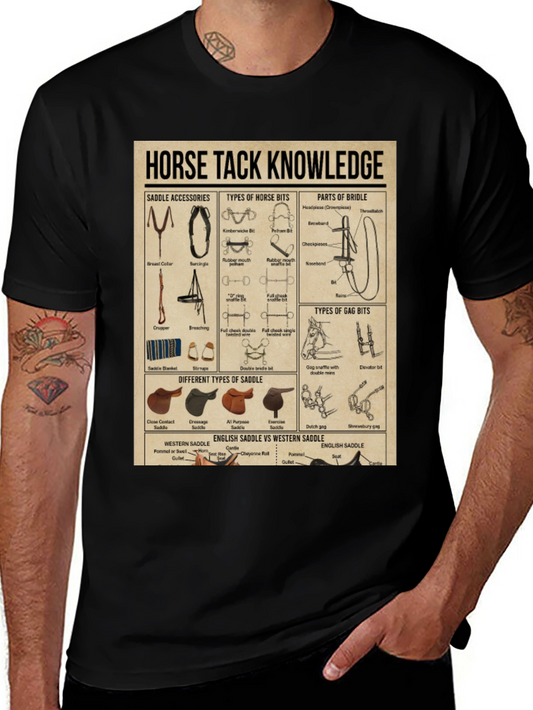 Horse Tack Knowledge Graphic T-Shirt