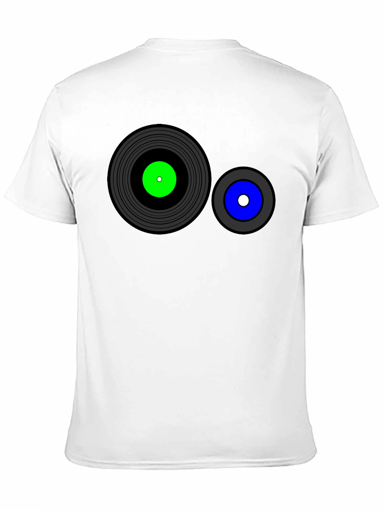 Retro Record Graphic T-Shirt - Black