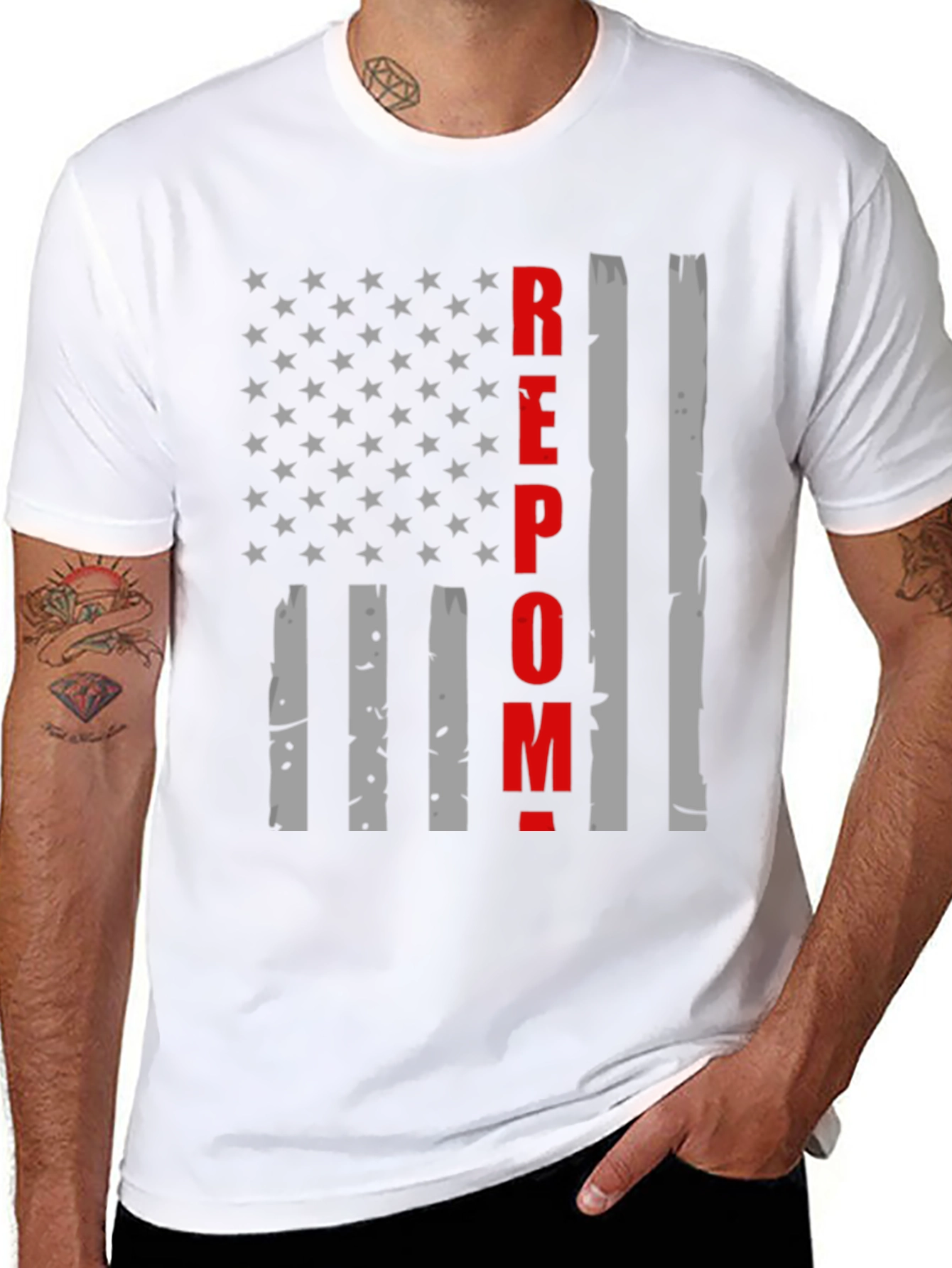 REPO T-Shirt - American Flag Design