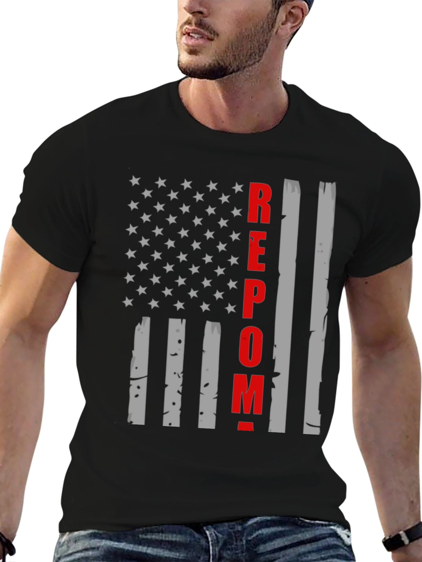 REPO T-Shirt - American Flag Design