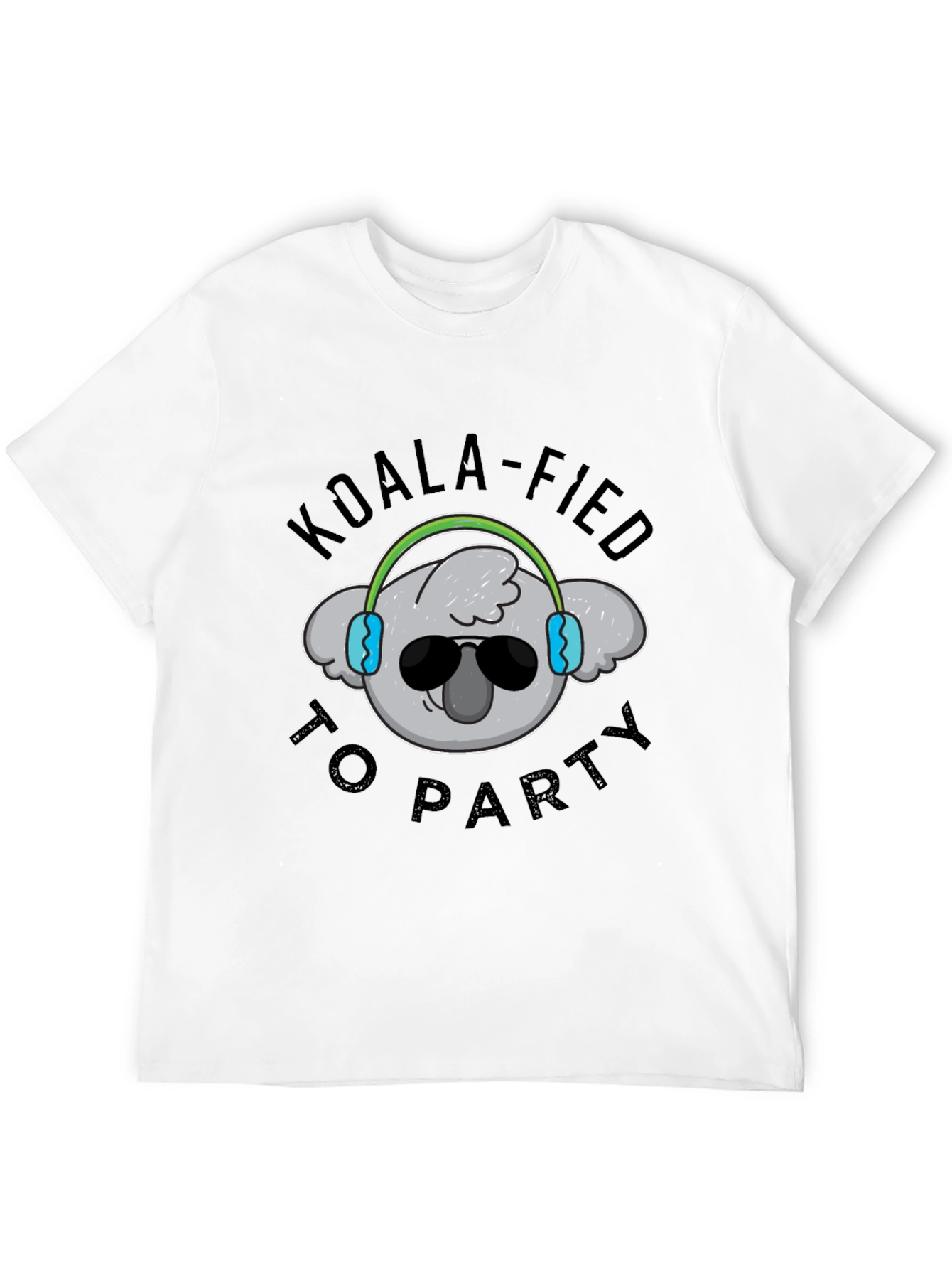 Koala-fied to Party Black T-Shirt