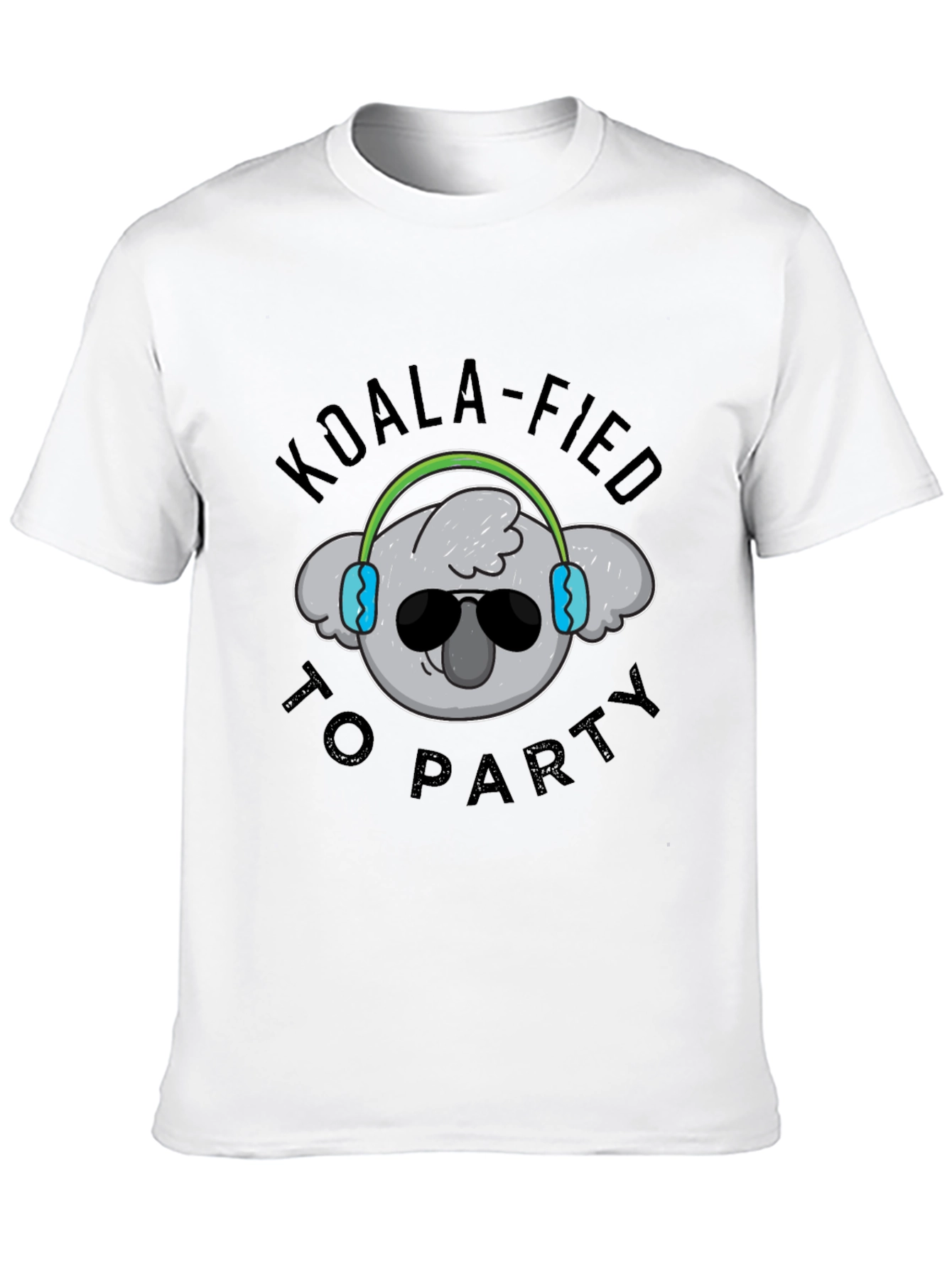 Koala-fied to Party Black T-Shirt