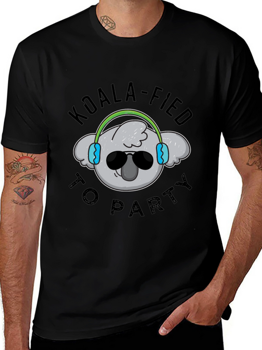 Koala-fied to Party Black T-Shirt