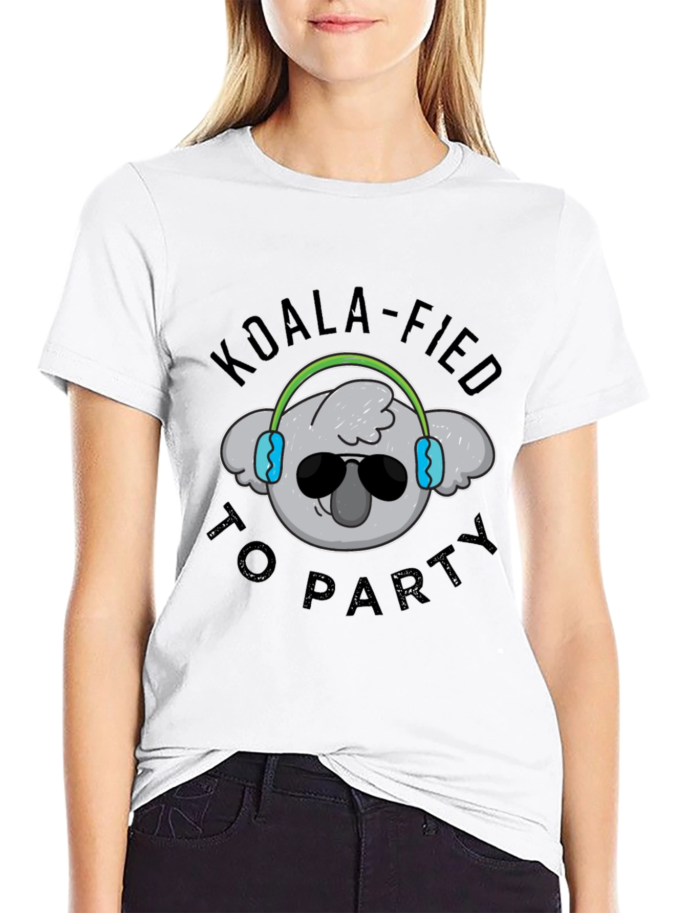 Koala-fied to Party Black T-Shirt