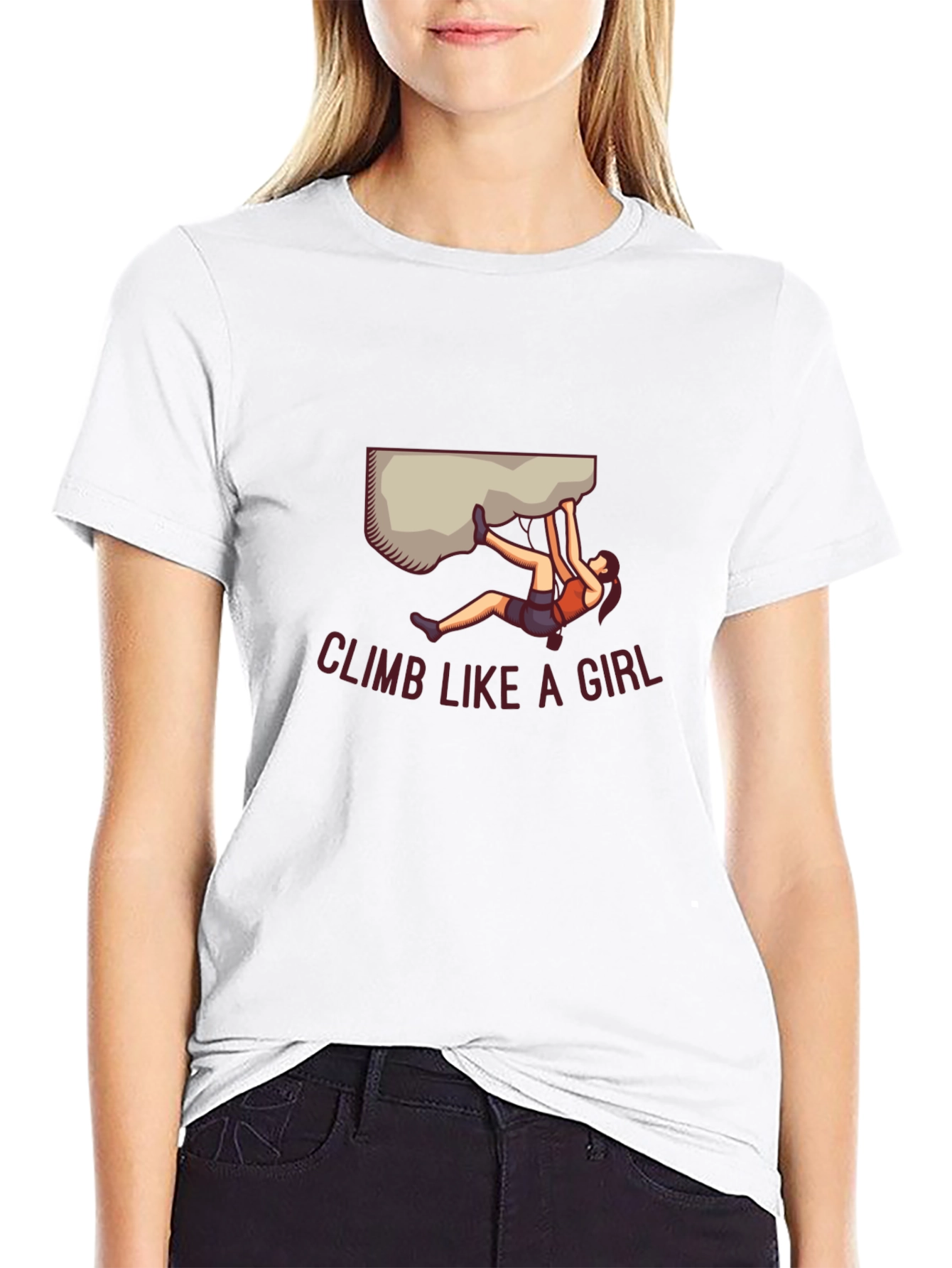 Climb Like A Girl Graphic Tee