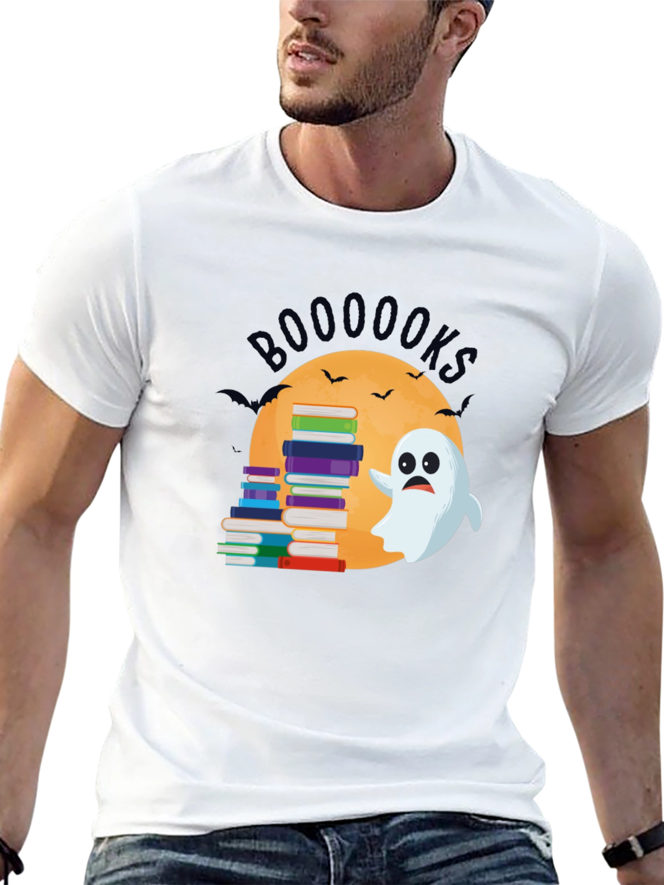 Booooks Ghost T-Shirt - Spooky Reader Tee