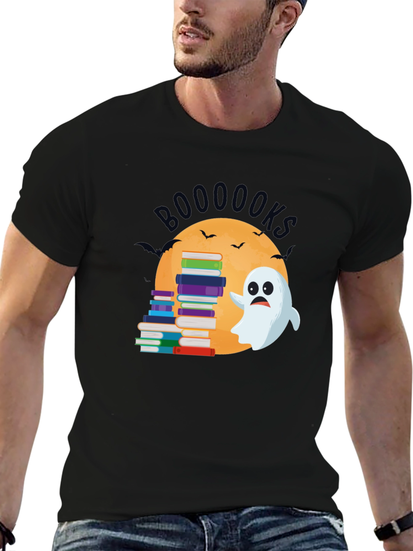 Booooks Ghost T-Shirt - Spooky Reader Tee