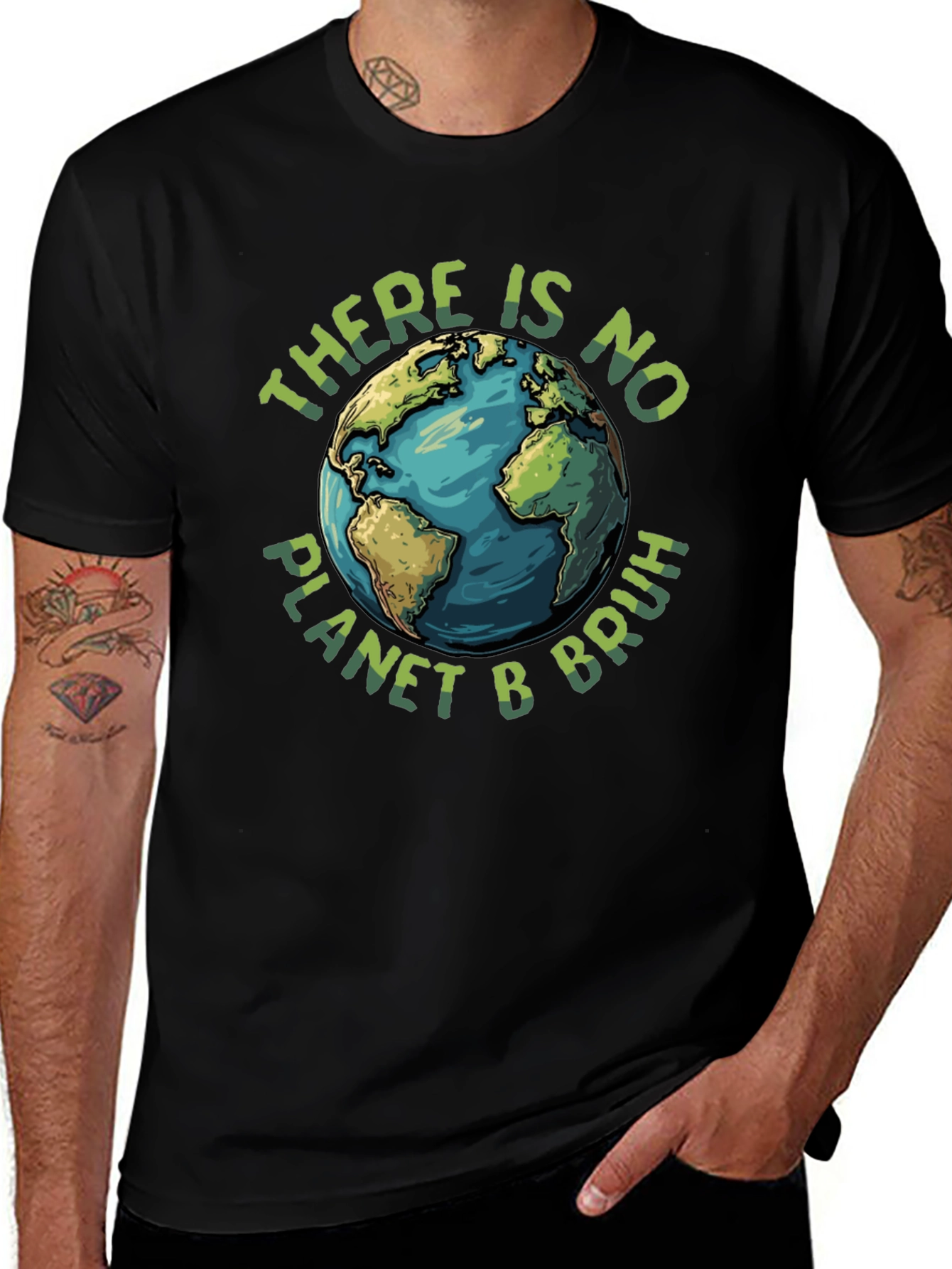 There is No Planet B Bruh Graphic T-Shirt
