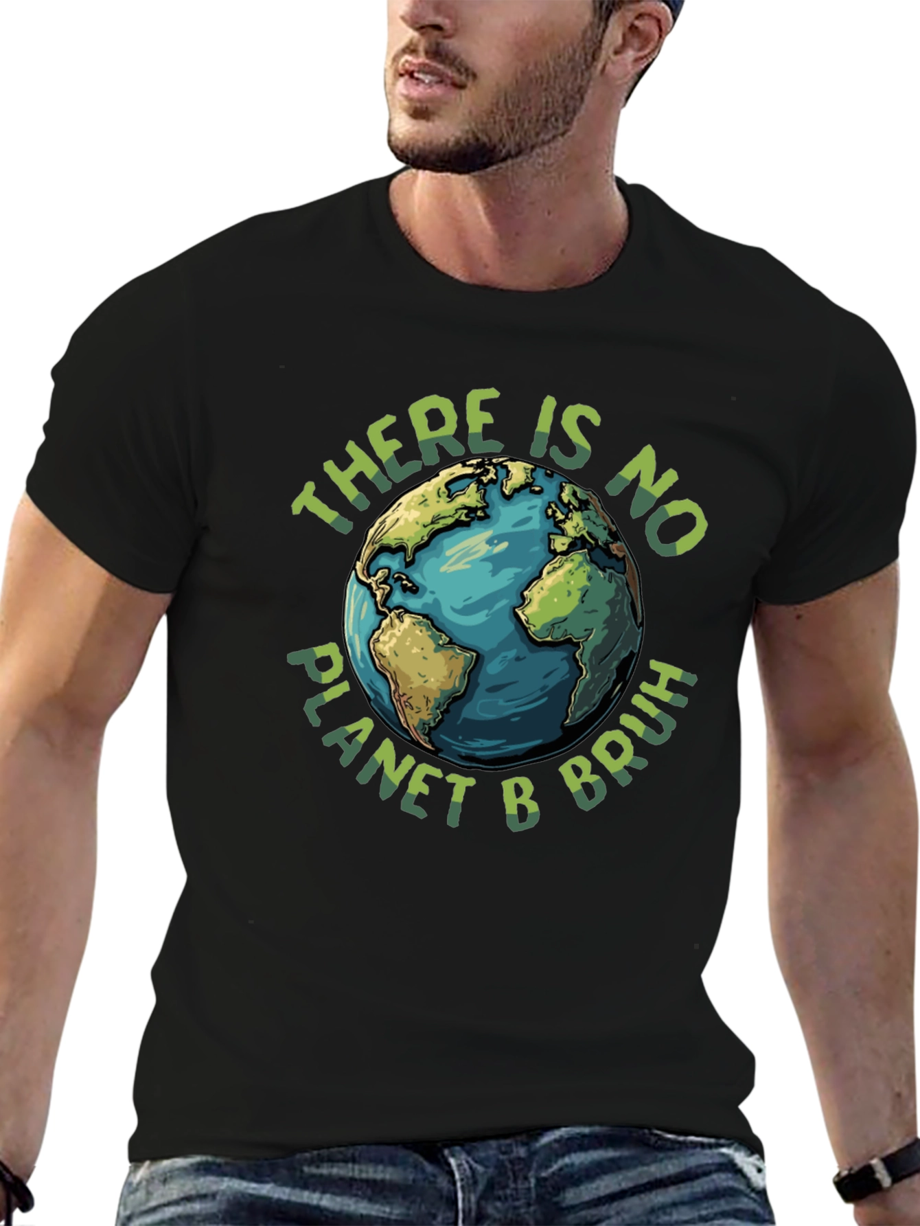 There is No Planet B Bruh Graphic T-Shirt