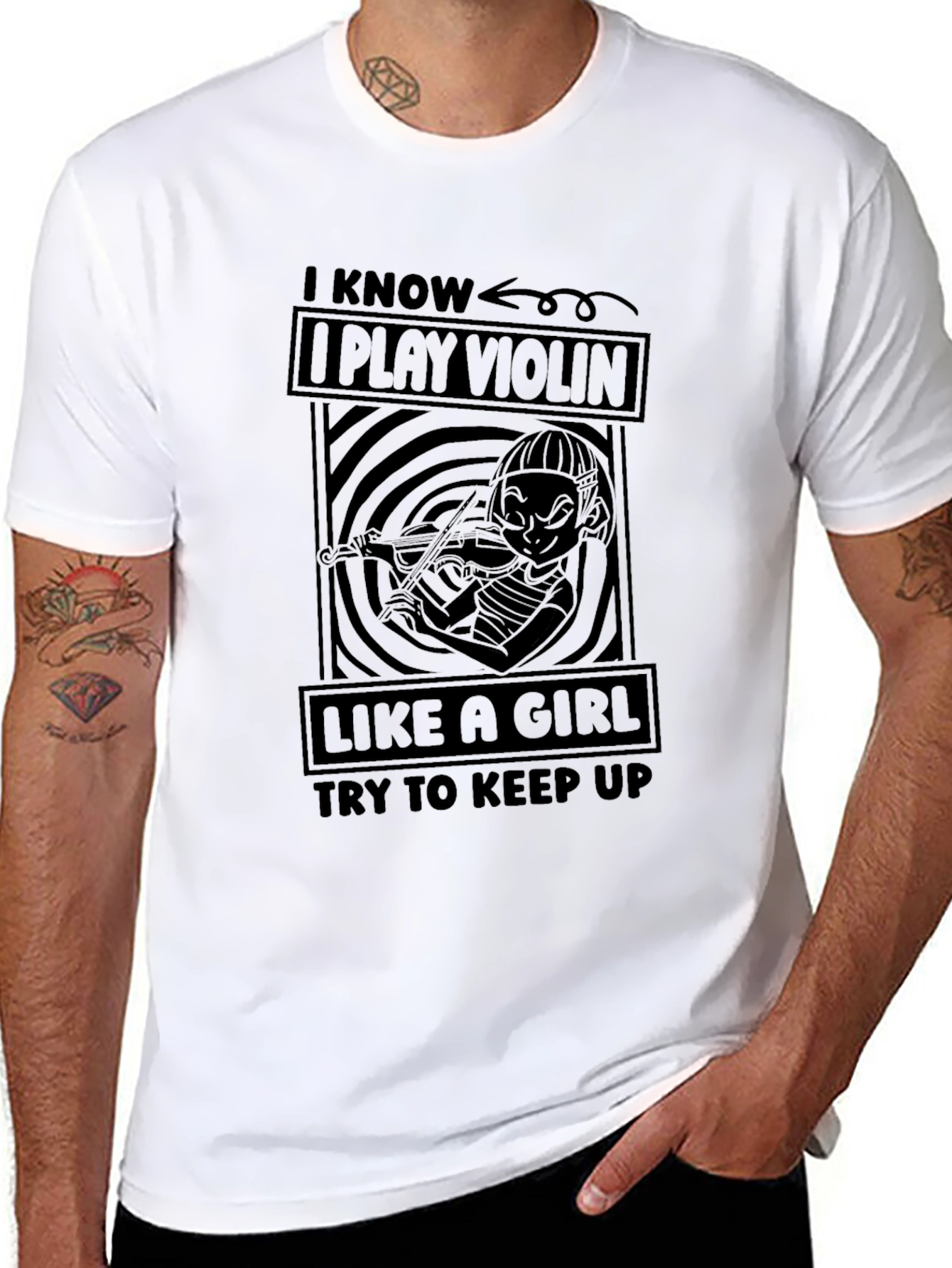 I Know I Play Violin Like A Girl T-Shirt