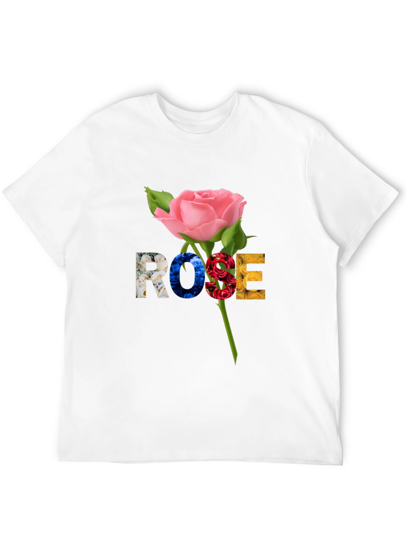 Rose Graphic T-Shirt - Floral Design Tee
