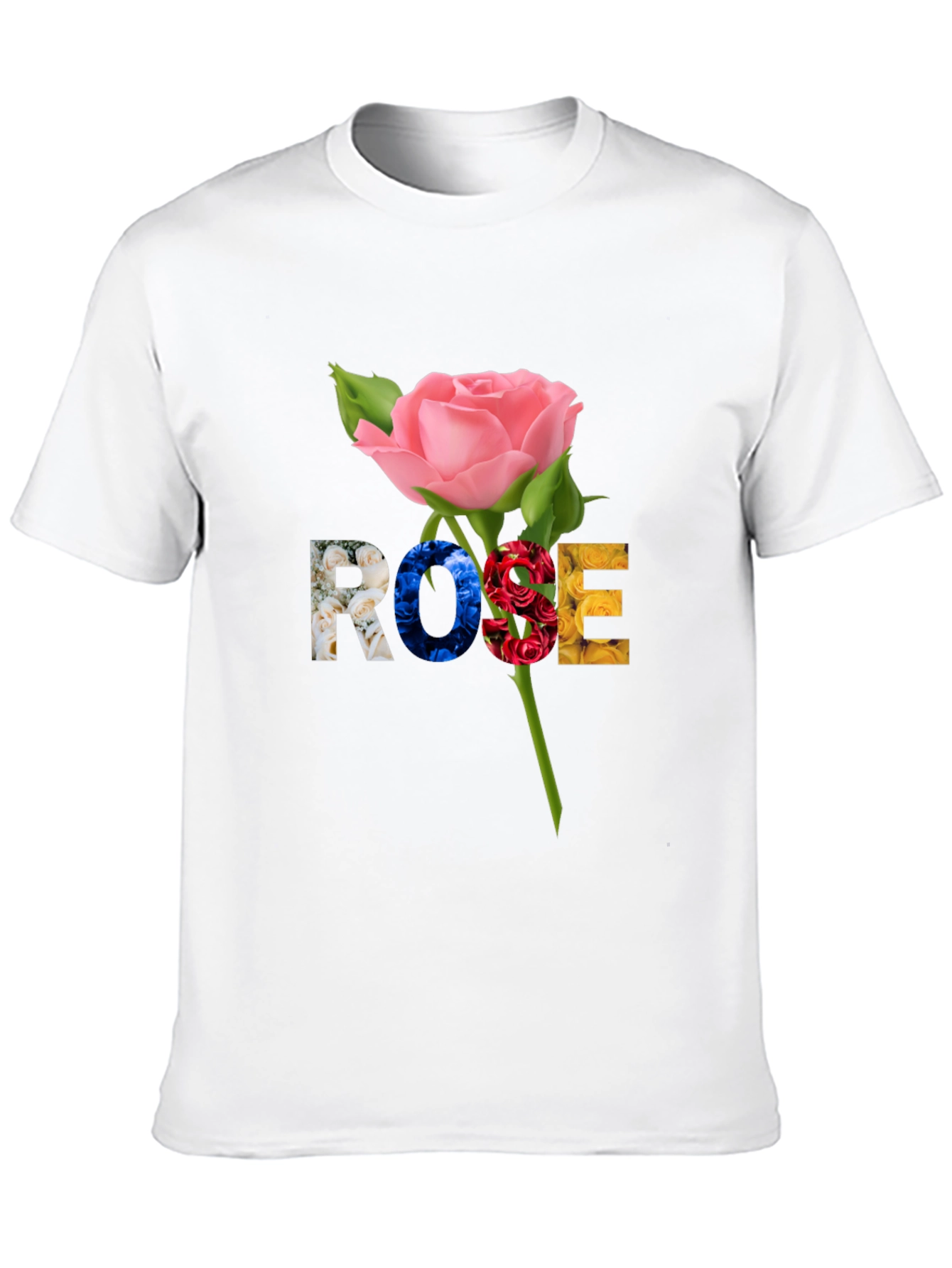 Rose Graphic T-Shirt - Floral Design Tee