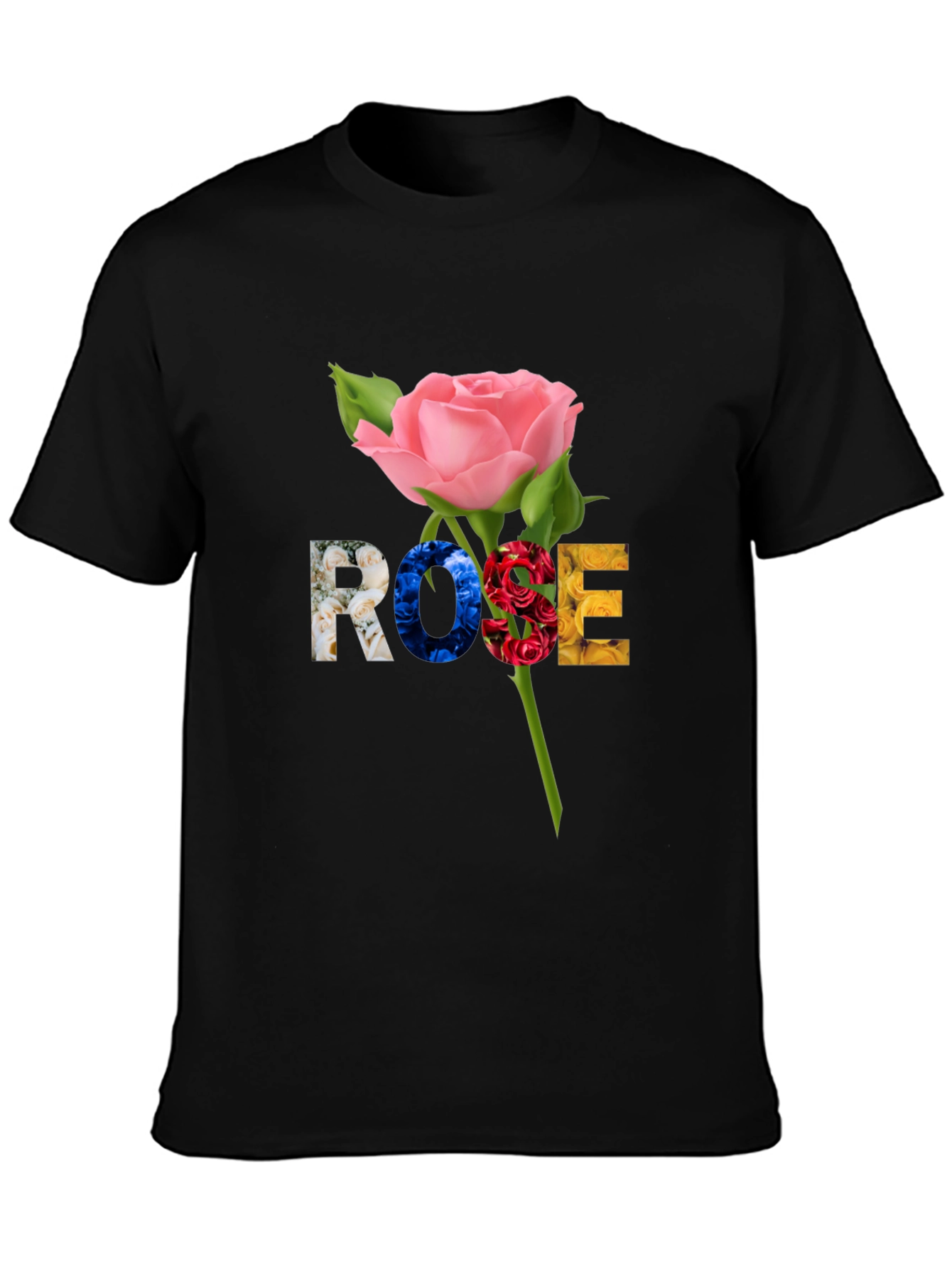 Rose Graphic T-Shirt - Floral Design Tee