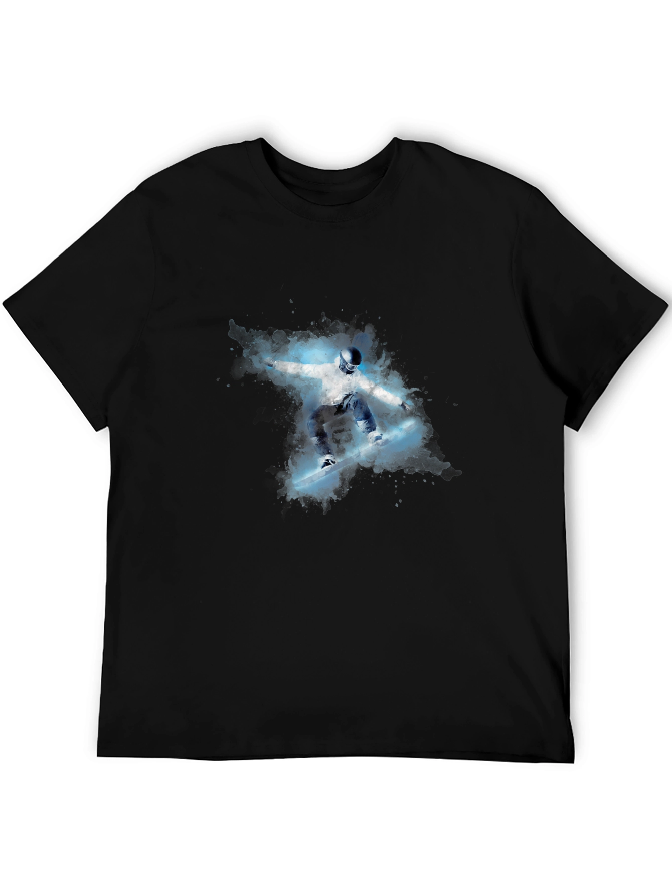 Snowboarder Graphic Black T-Shirt