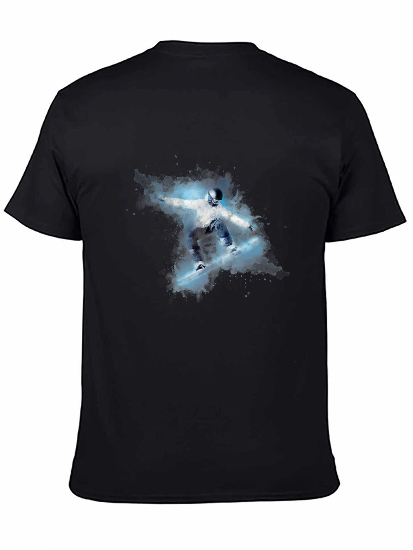 Snowboarder Graphic Black T-Shirt
