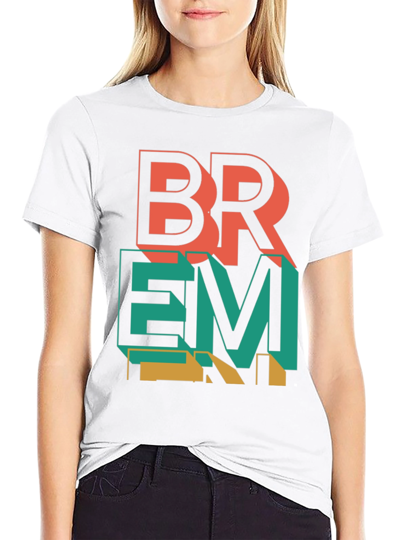 BREM Graphic Tee - Modern Geometric Design