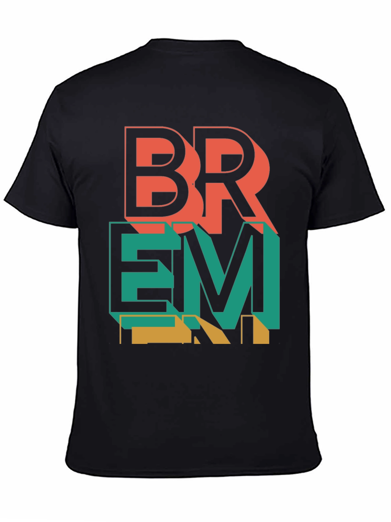 BREM Graphic Tee - Modern Geometric Design