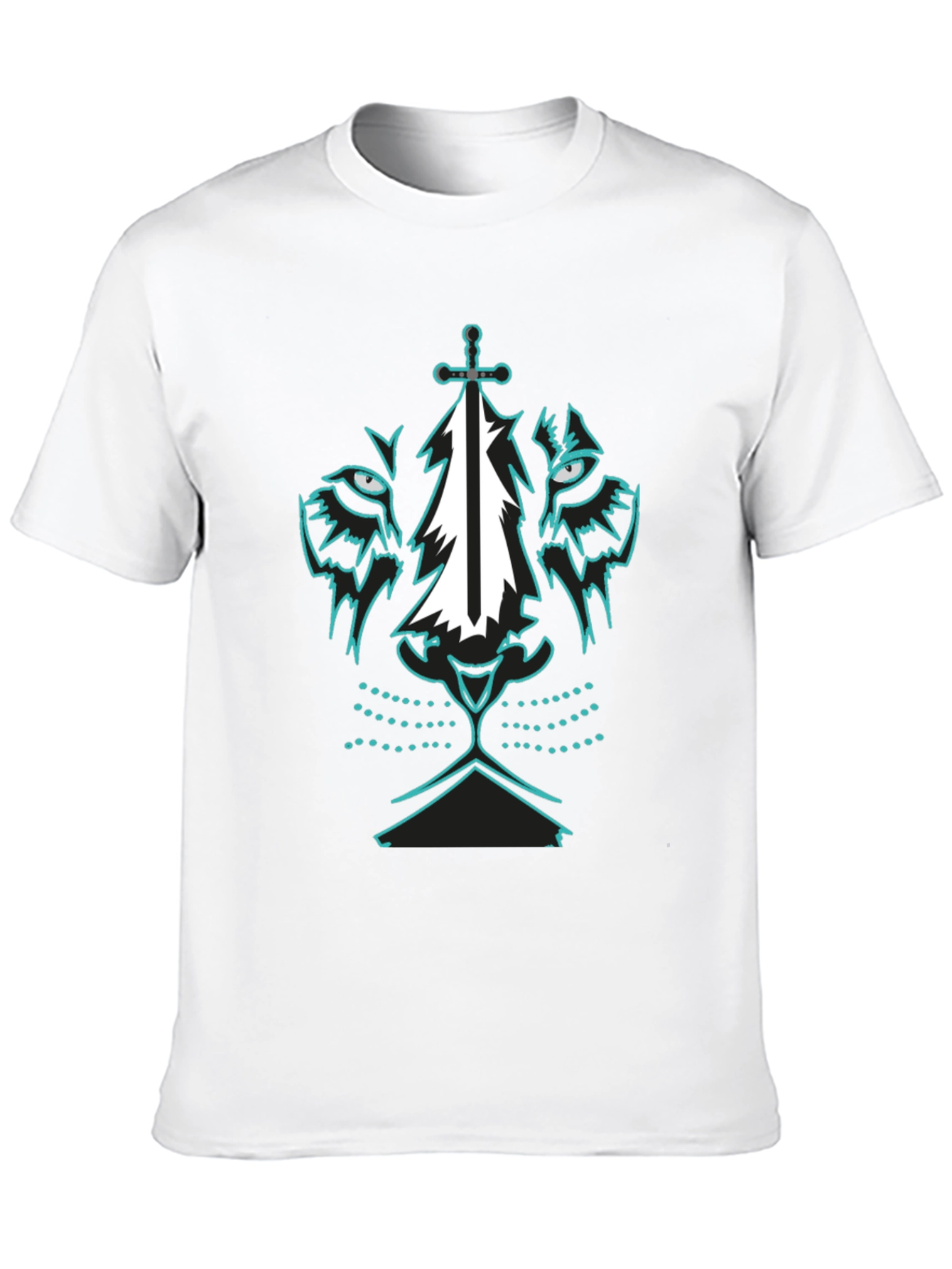 Lion Sword Graphic Tee - Black