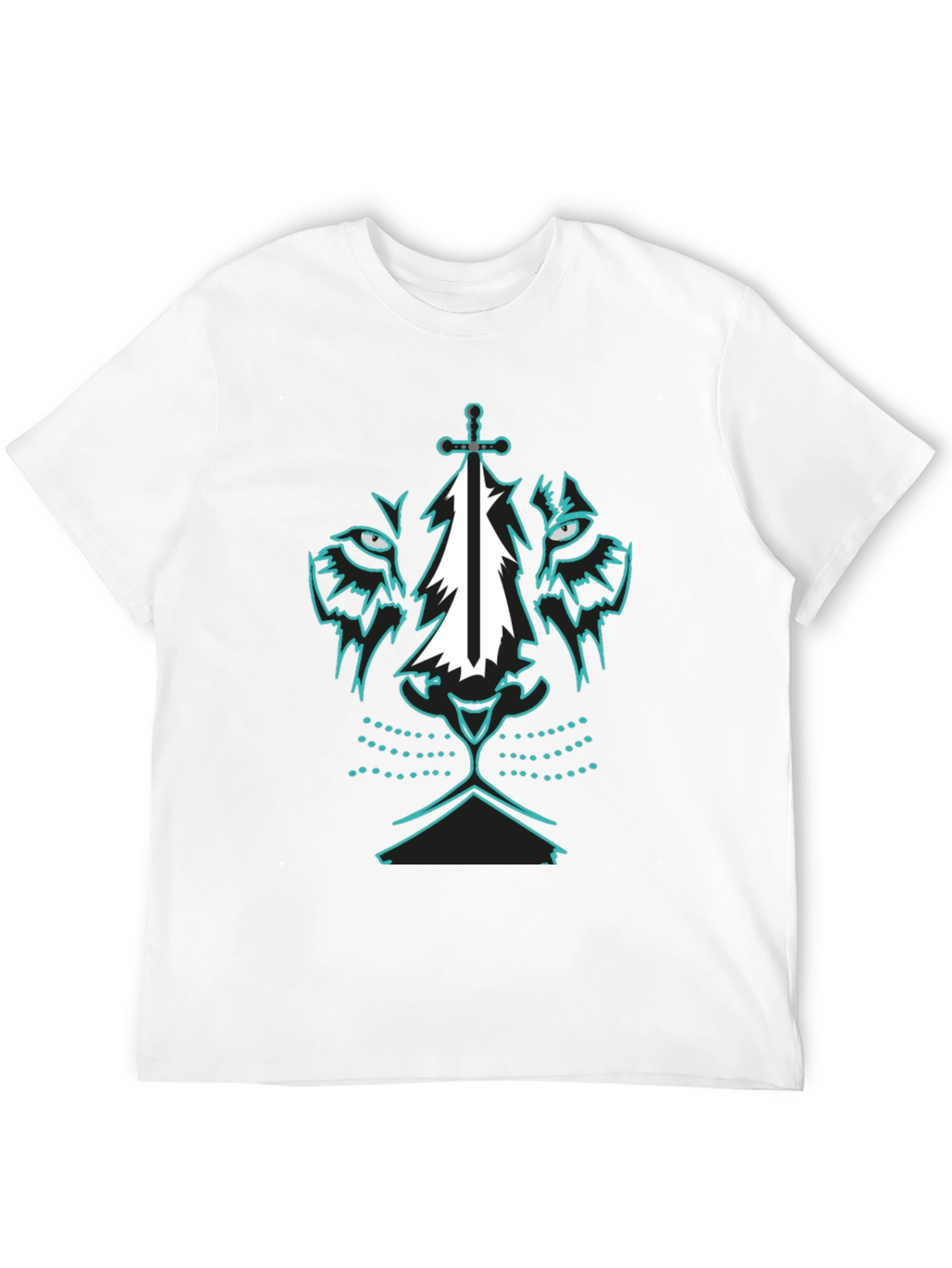 Lion Sword Graphic Tee - Black