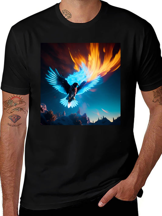 Fiery Eagle Graphic Tee