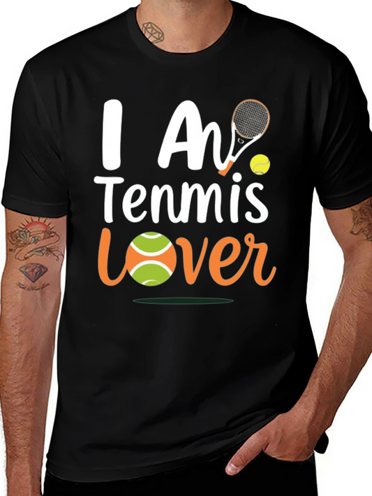 I Am Tennis Lover T-Shirt - Black