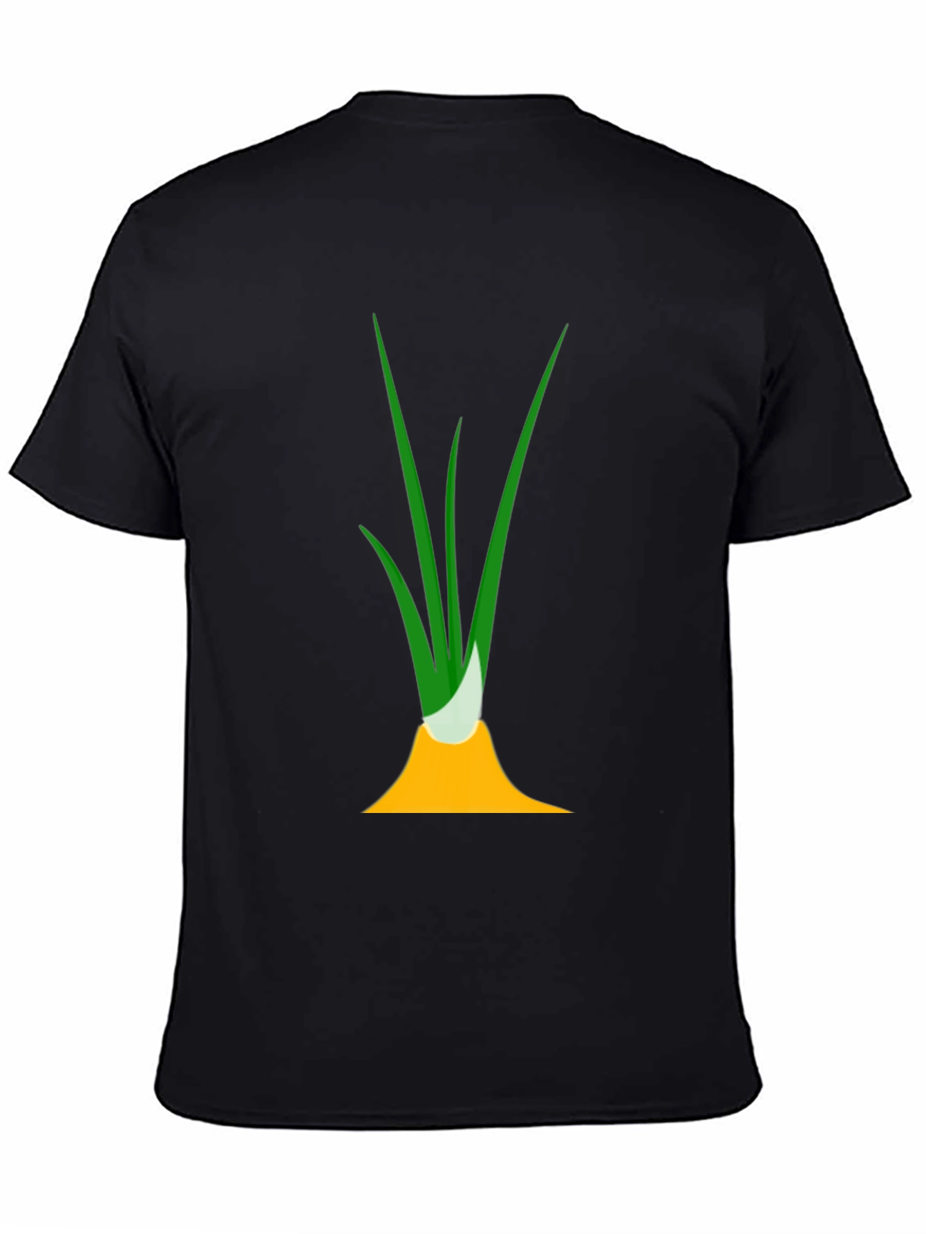 Funny Onion Graphic Tee - Black Cotton T-Shirt