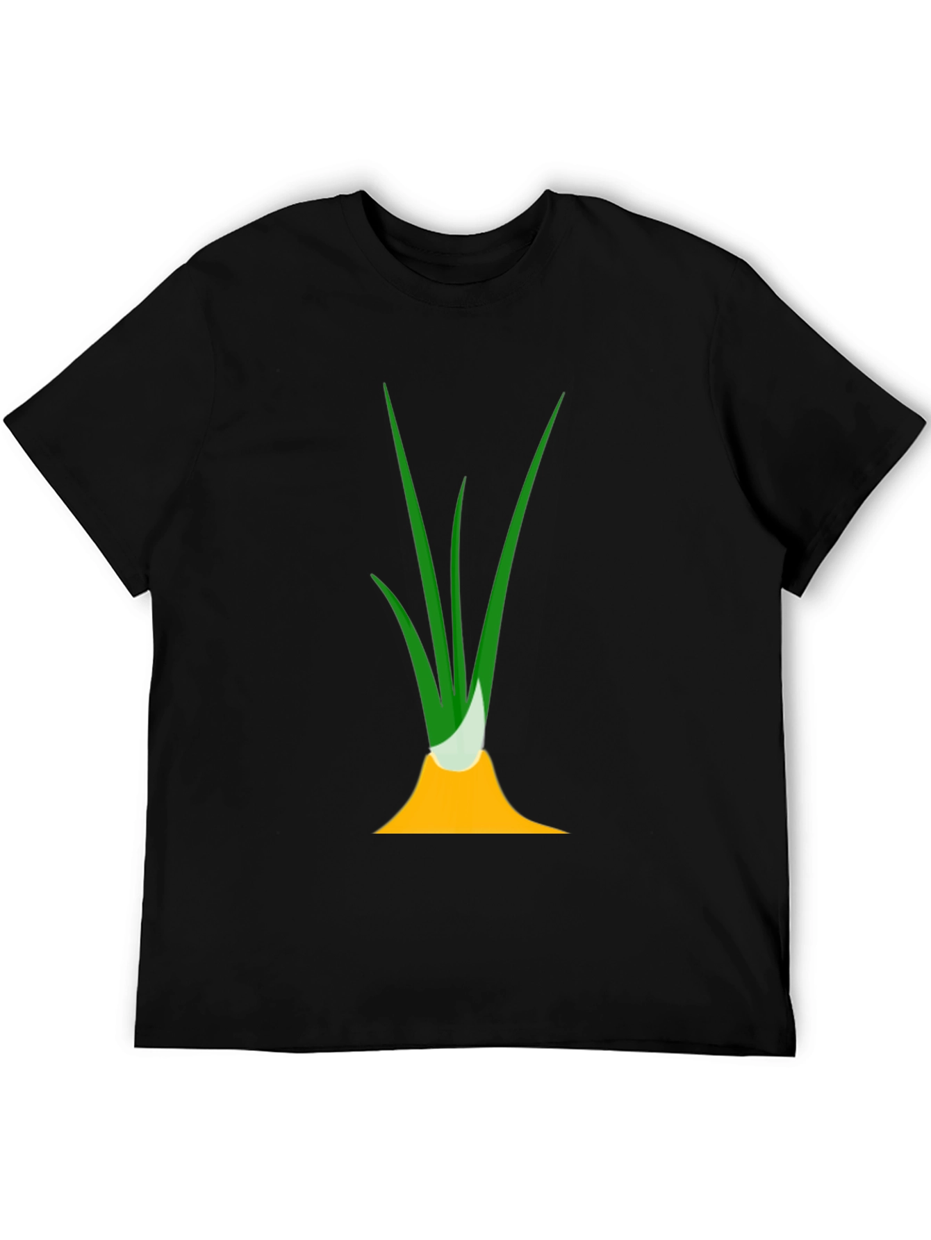 Funny Onion Graphic Tee - Black Cotton T-Shirt