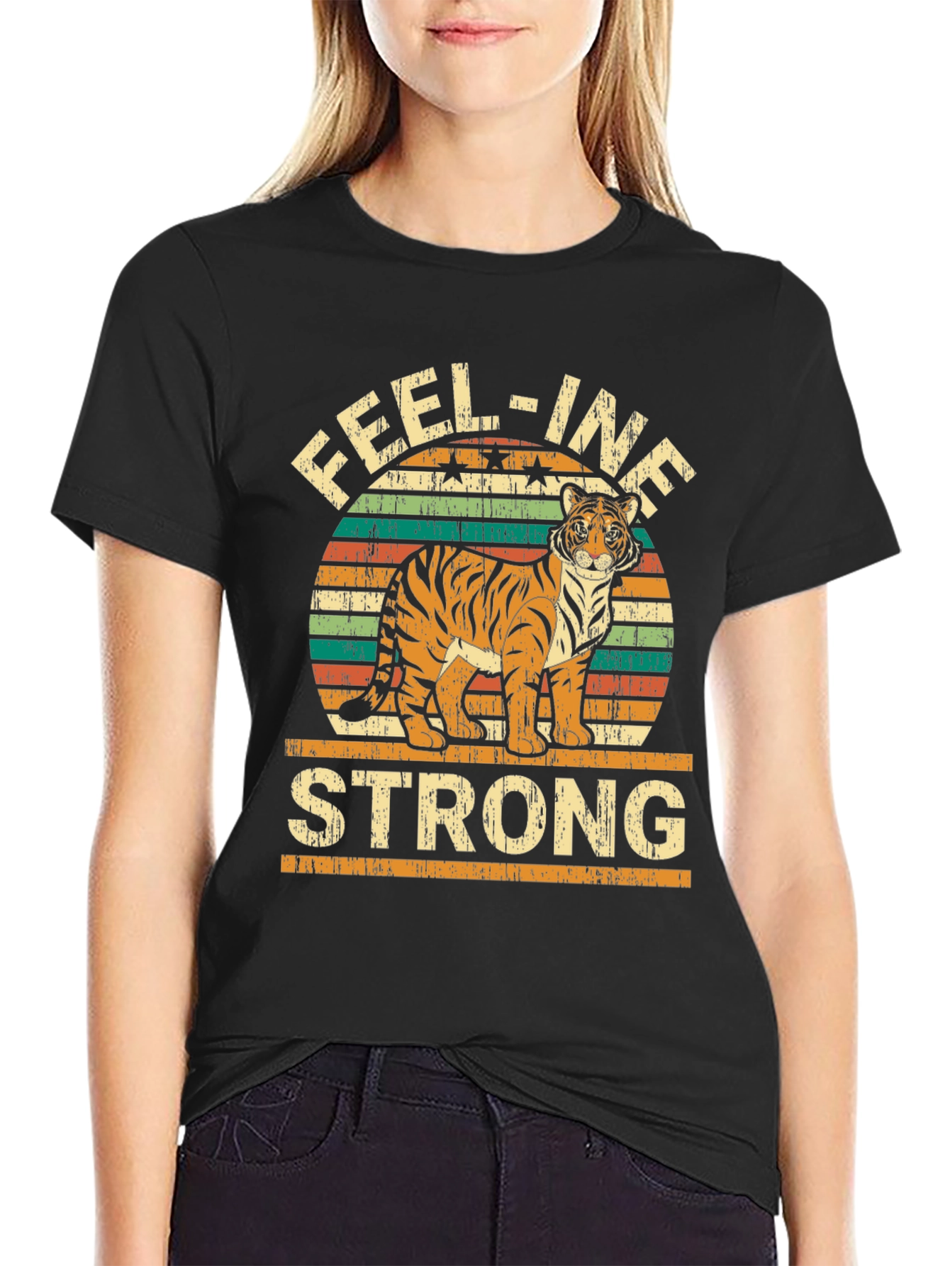 Feel-ine Strong Tiger Graphic Tee