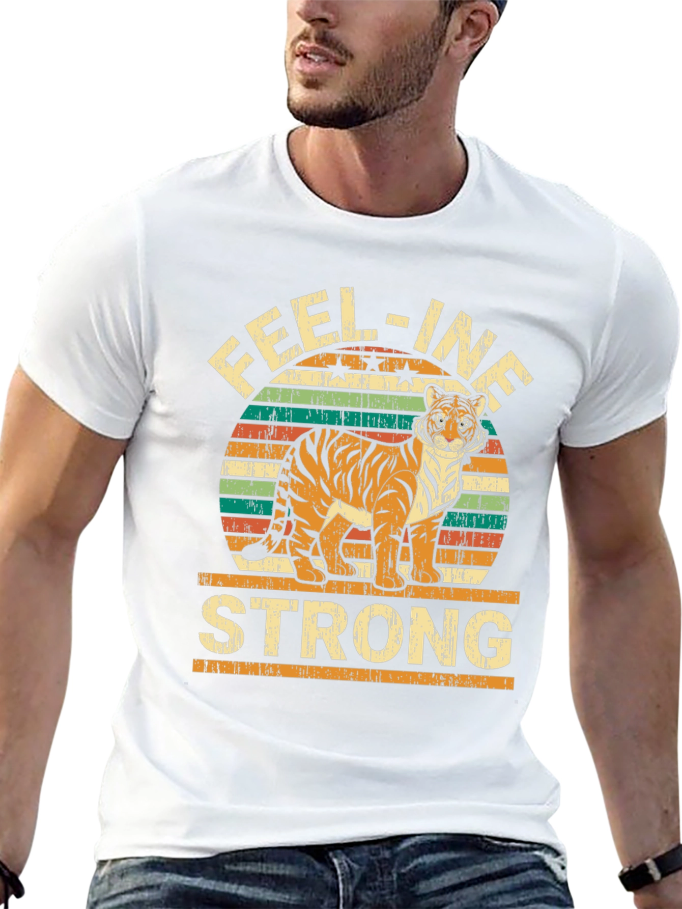 Feel-ine Strong Tiger Graphic Tee