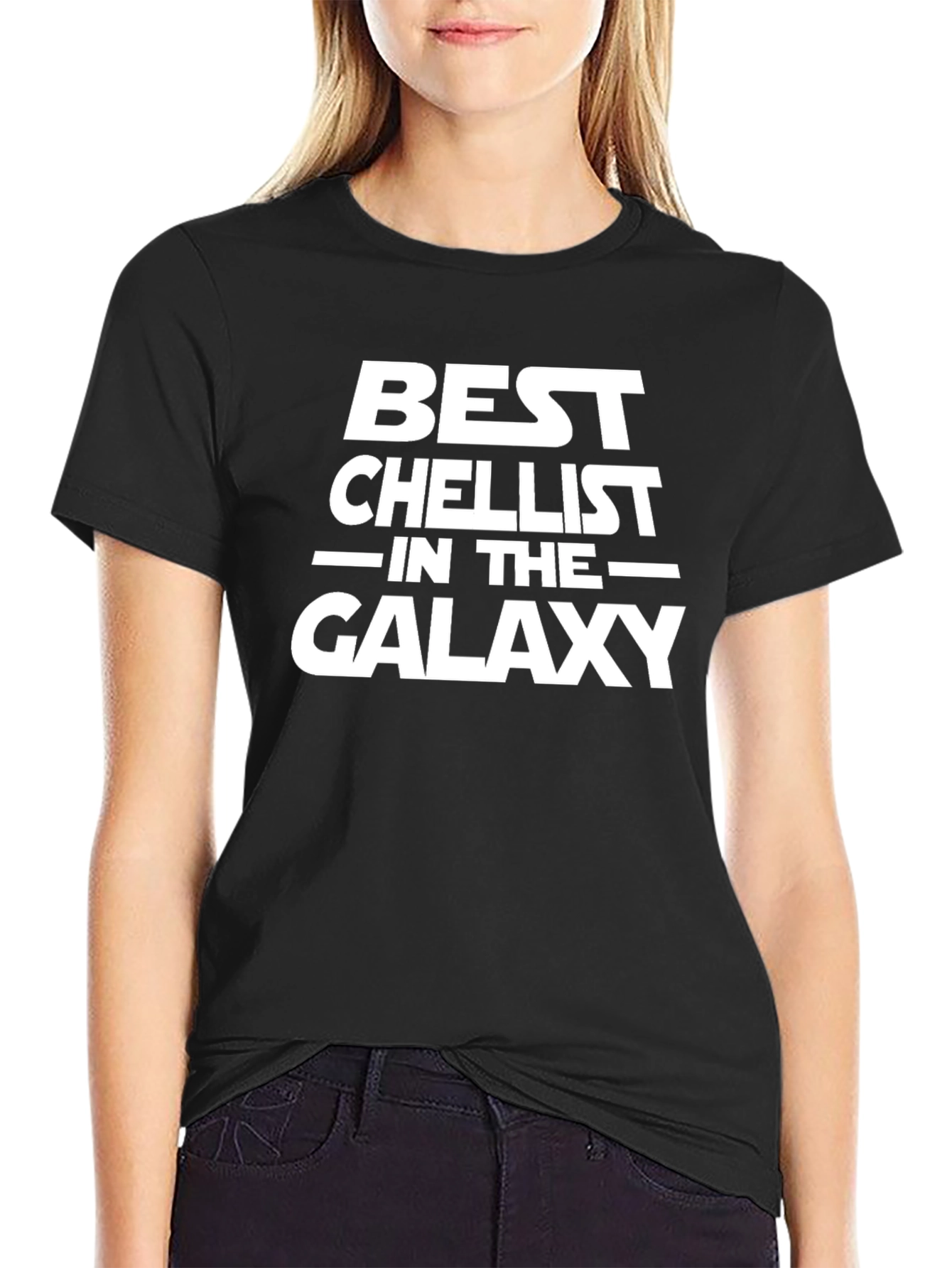 Best Cellist in the Galaxy Black T-Shirt