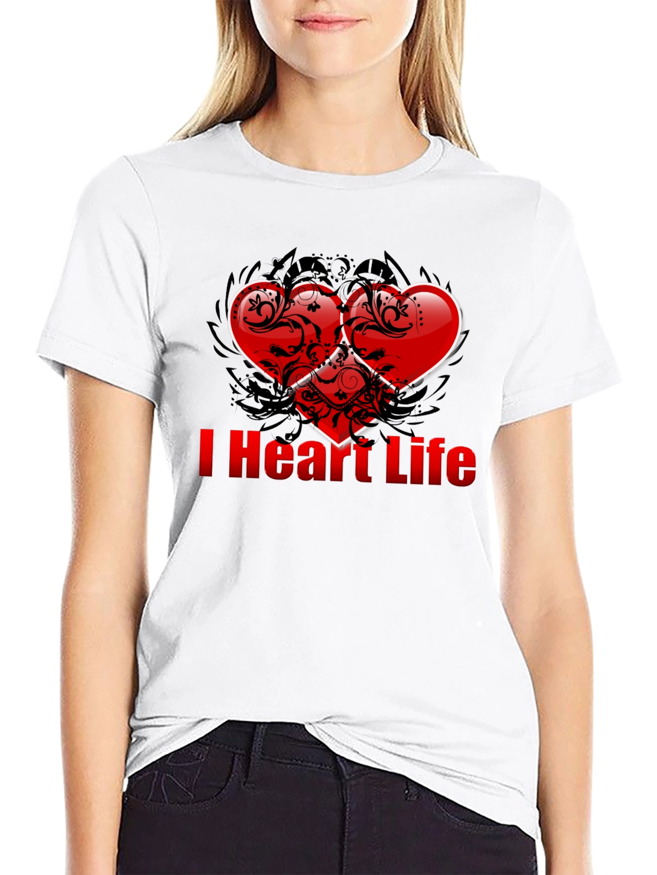 I Heart Life T-Shirt - Stylish Graphic Tee