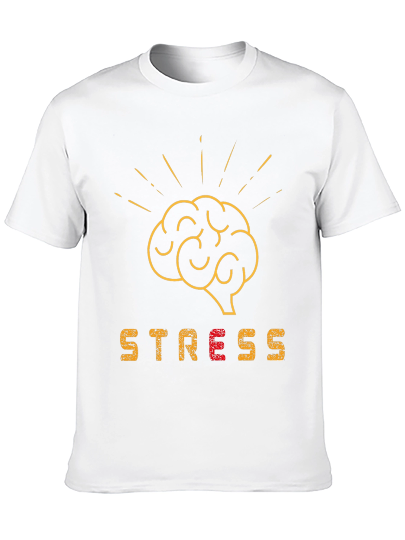 Brain Stress T-Shirt - Black Graphic Tee