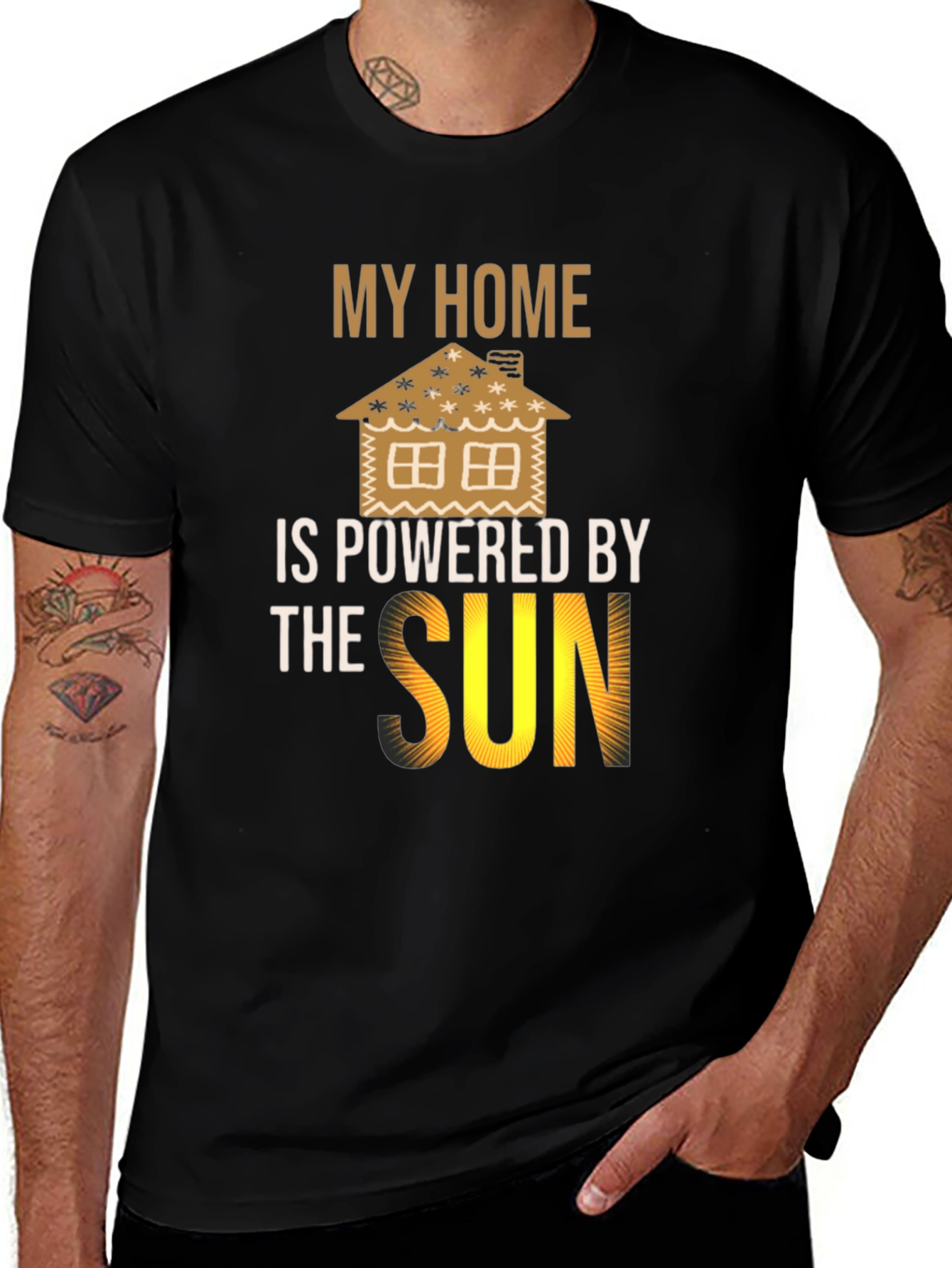 Eco-Friendly My Home is Powered by the Sun T-Shirt