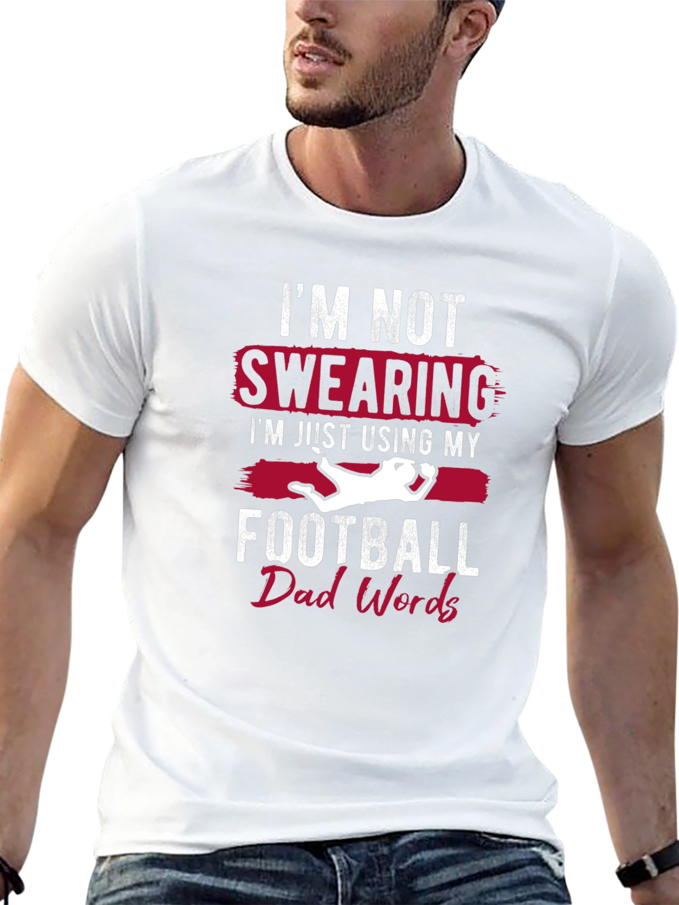 Football Dad Words Graphic Tee
