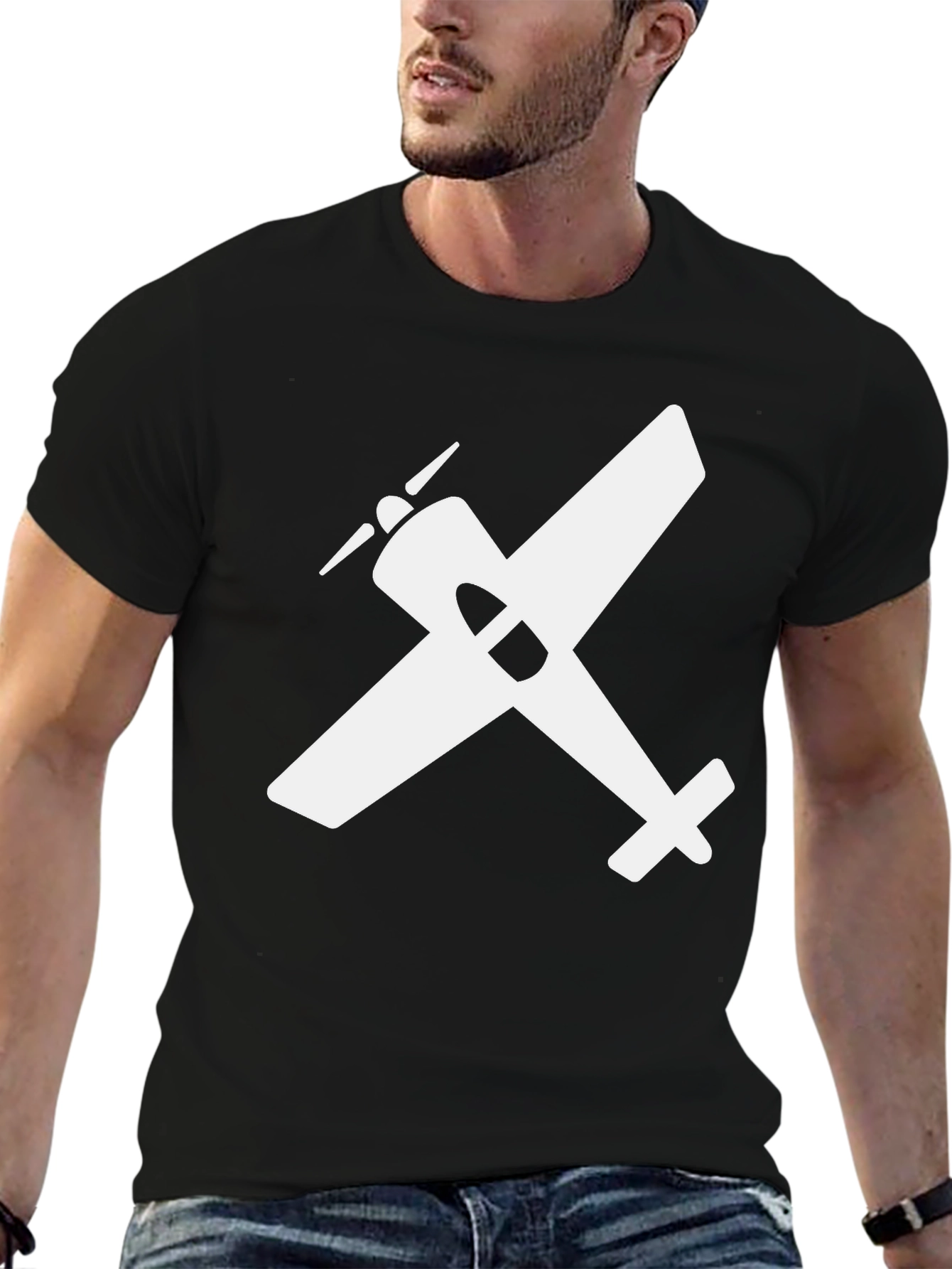 Airplane Graphic Tee - Classic Aviation Shirt