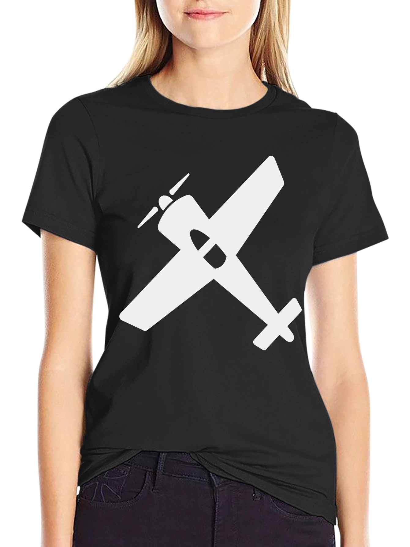 Airplane Graphic Tee - Classic Aviation Shirt