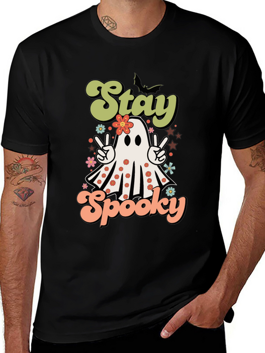 Stay Spooky Halloween T-Shirt Ghost Design