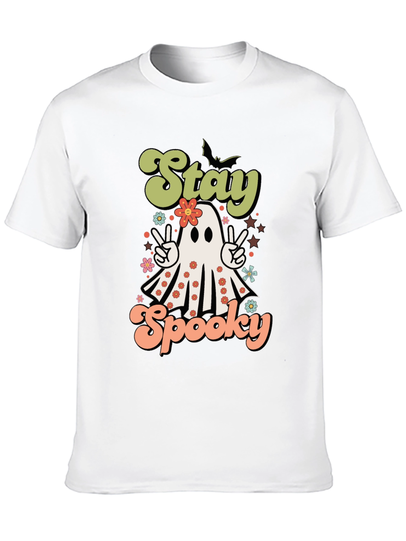Stay Spooky Halloween T-Shirt Ghost Design