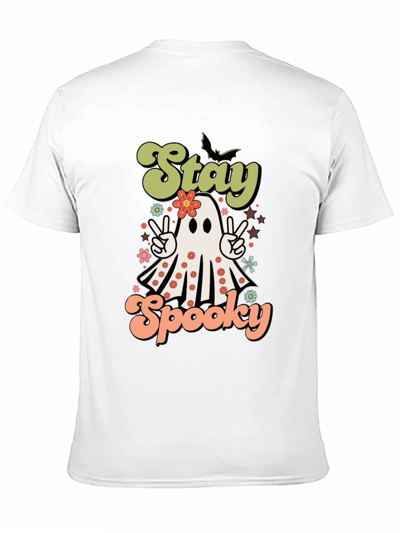 Stay Spooky Halloween T-Shirt Ghost Design