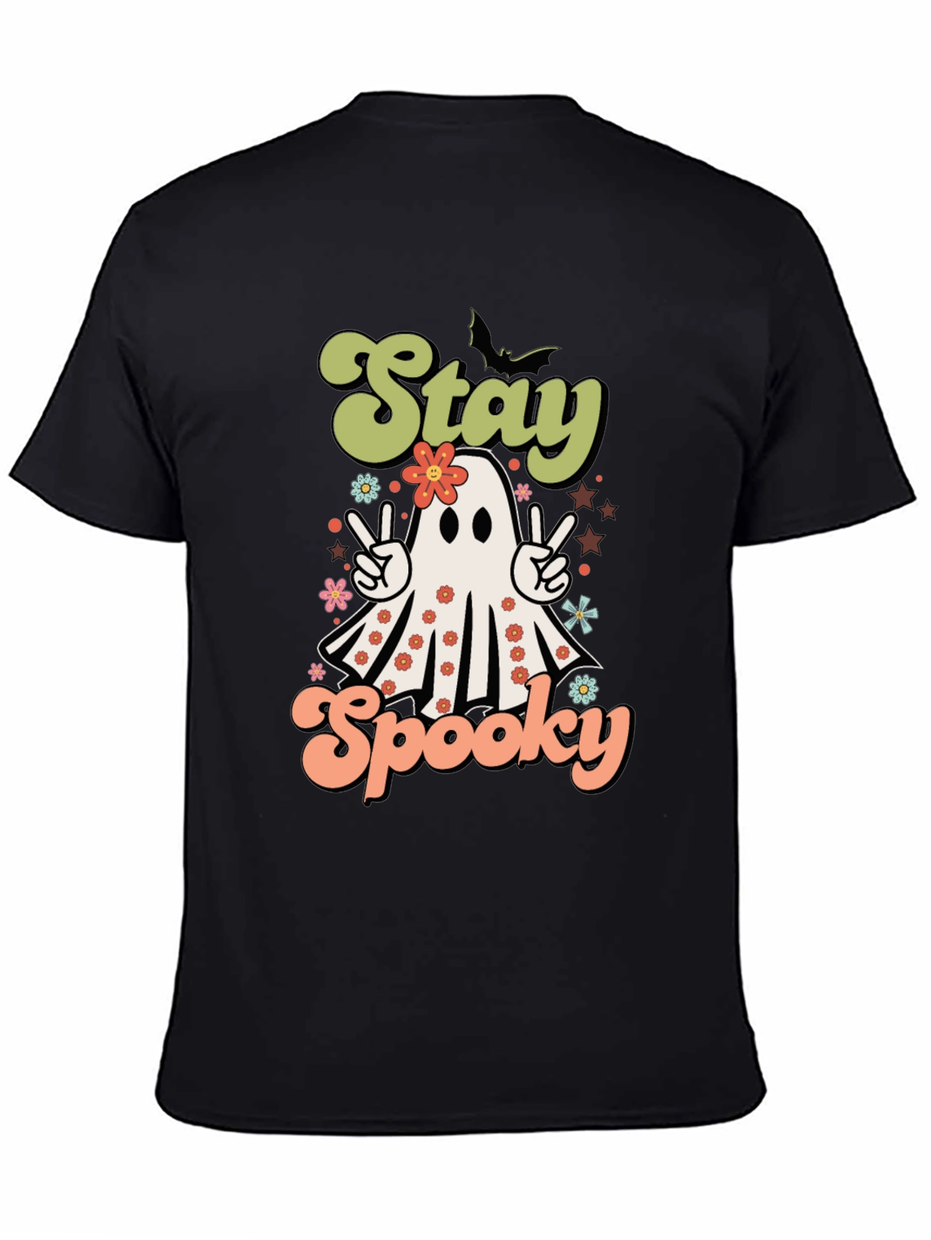 Stay Spooky Halloween T-Shirt Ghost Design