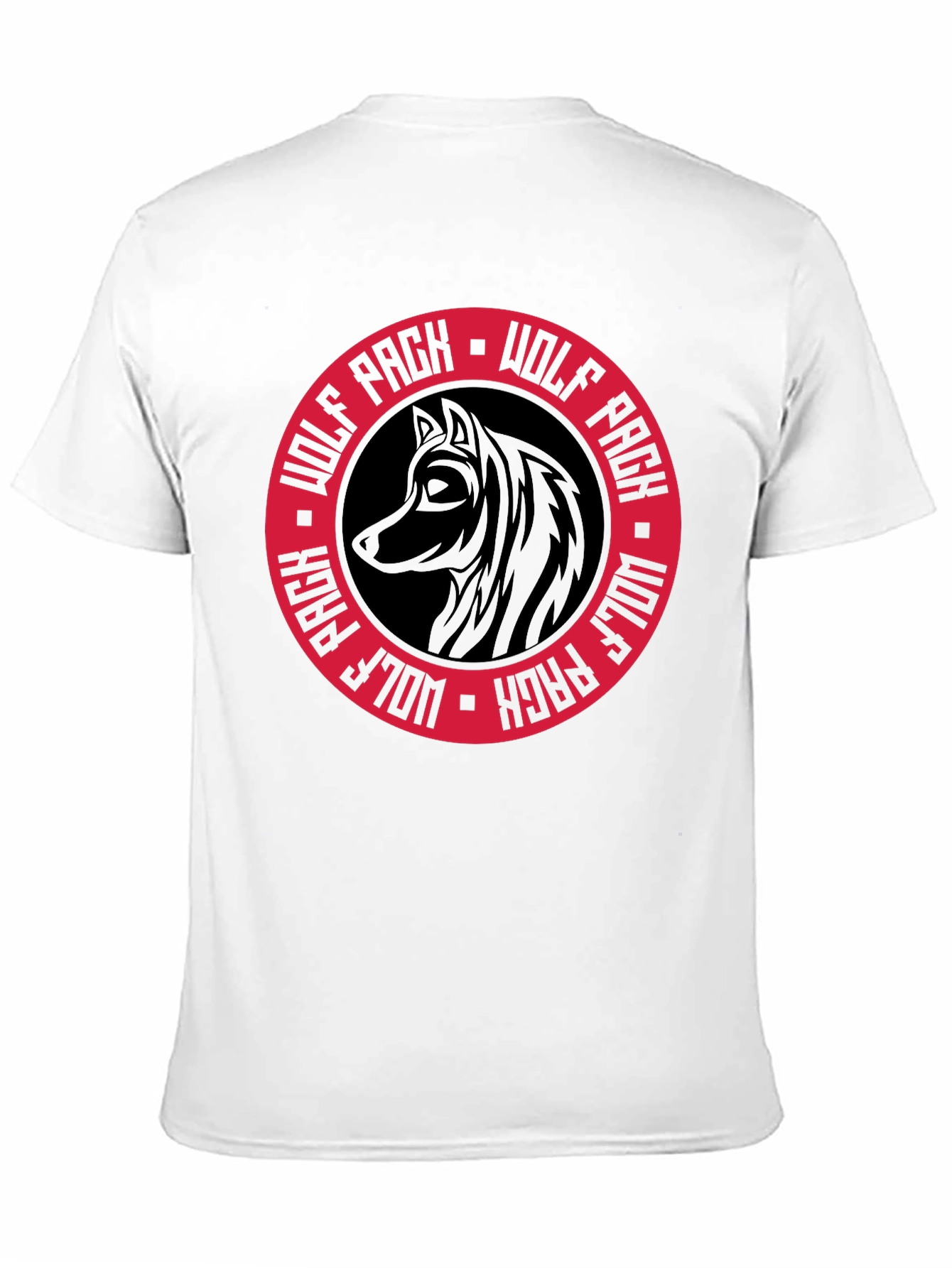 Wolf Pack Black Graphic Tee - Stylish Crew Neck