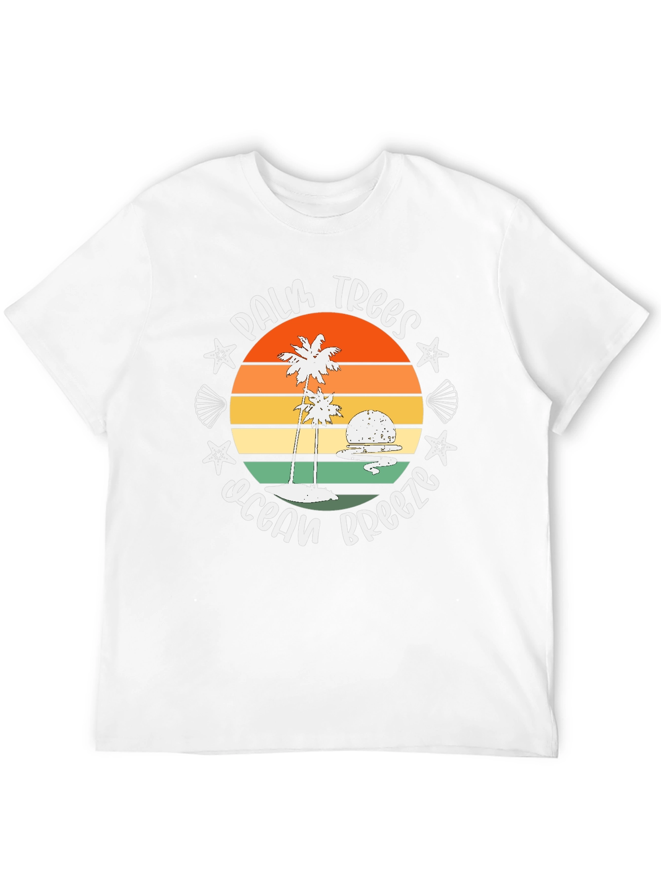 Palm Trees Ocean Breeze Graphic Tee